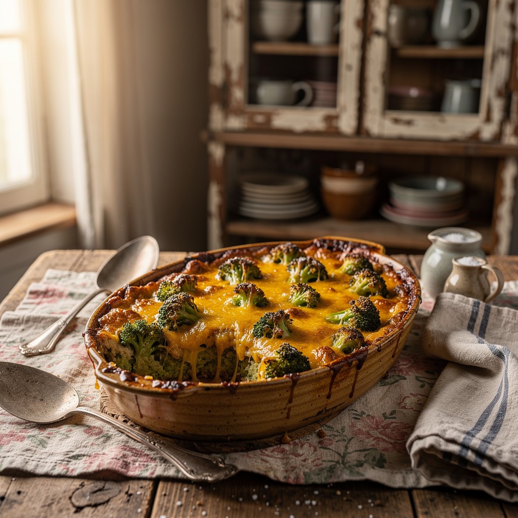 Cheesy Broccoli Casserole Delight