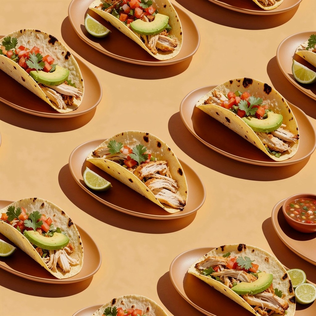 Delicious Chicken Tacos with Fresh Ingredients