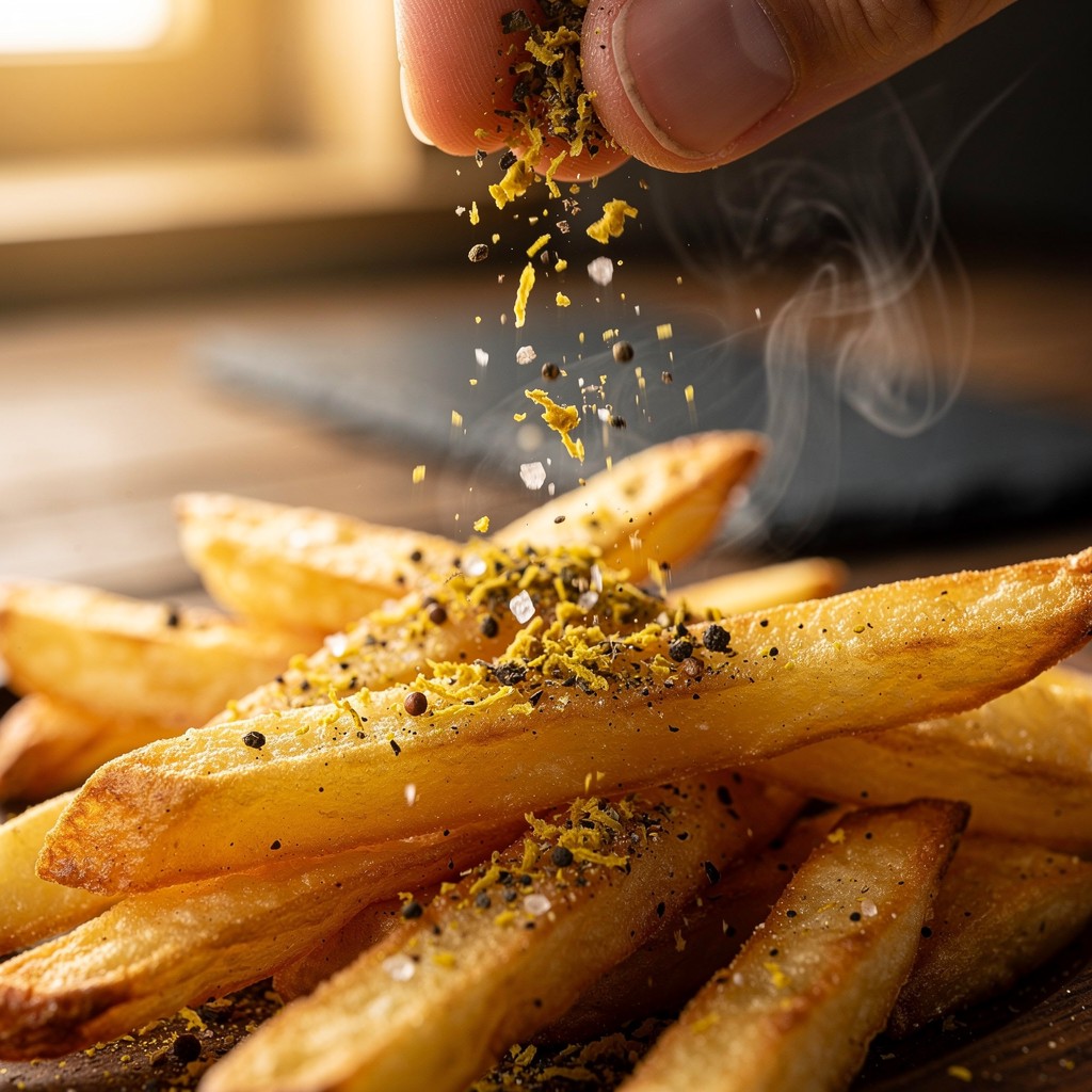 Delicious Golden Fries with Seasoning