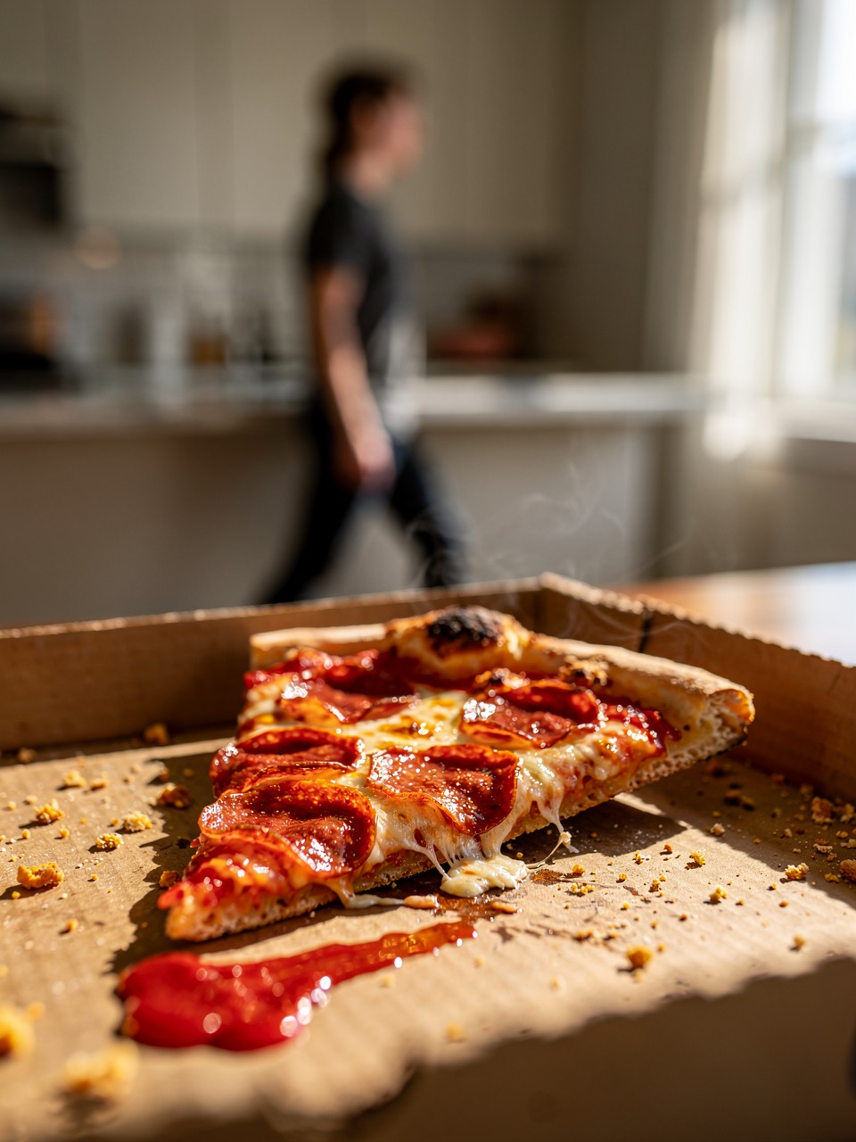 Deliciosa Fatia de Pizza de Pepperoni