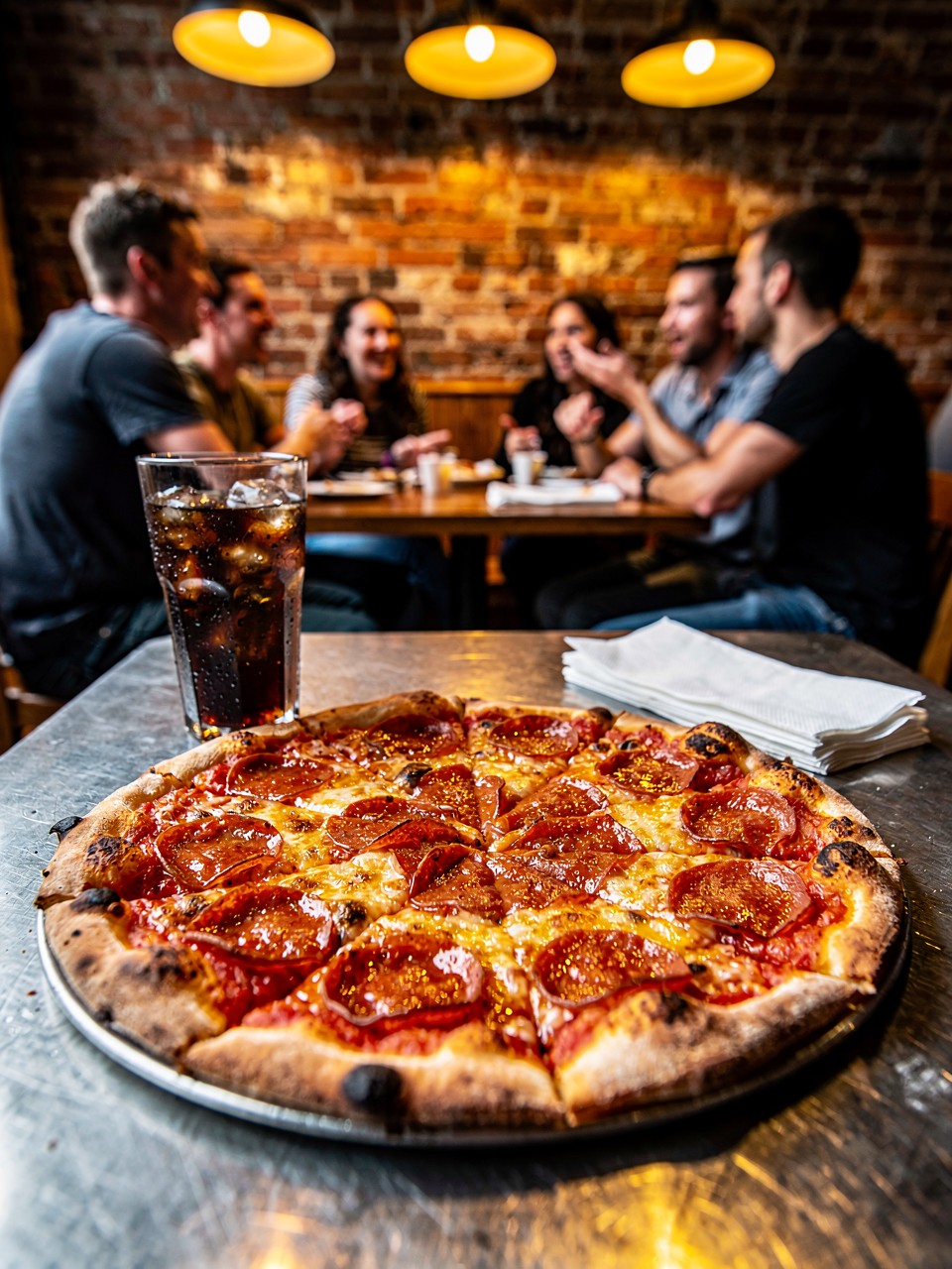Deliciosa Pizza de Pepperoni com Amigos