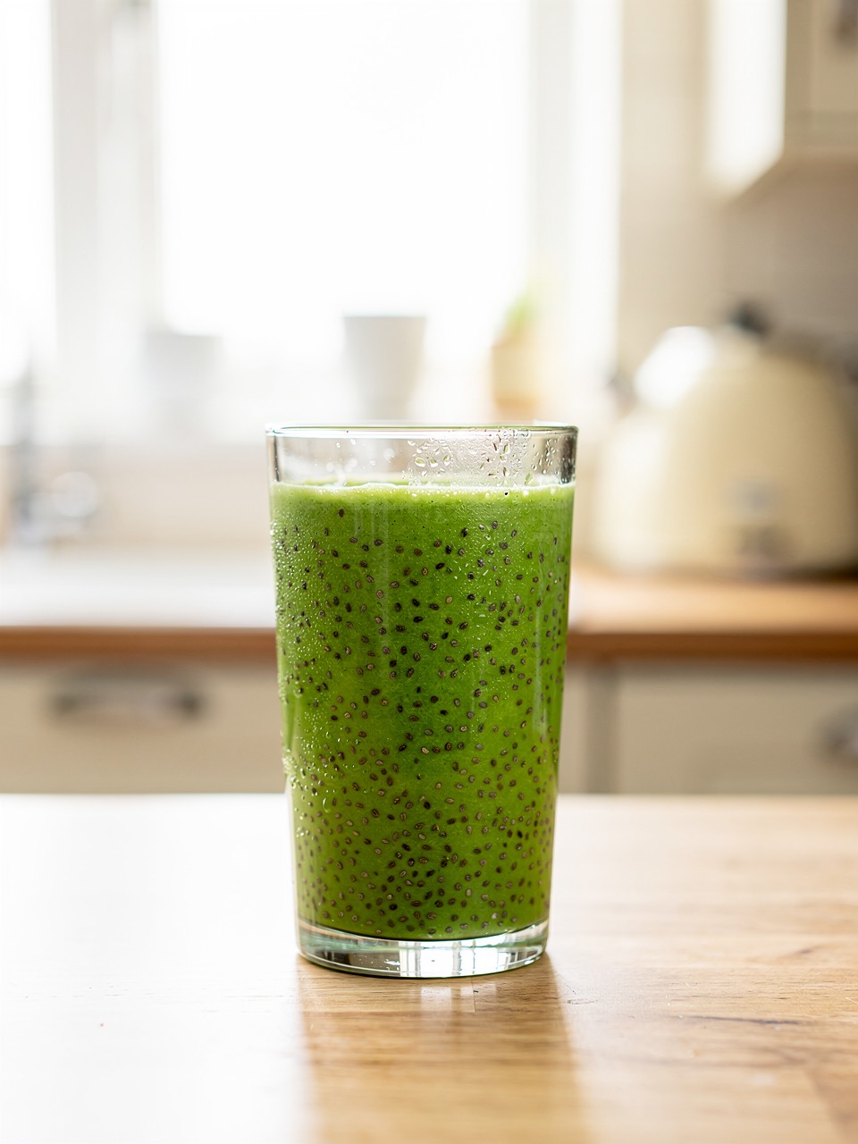 Smoothie Verde Refrescante com Sementes de Chia