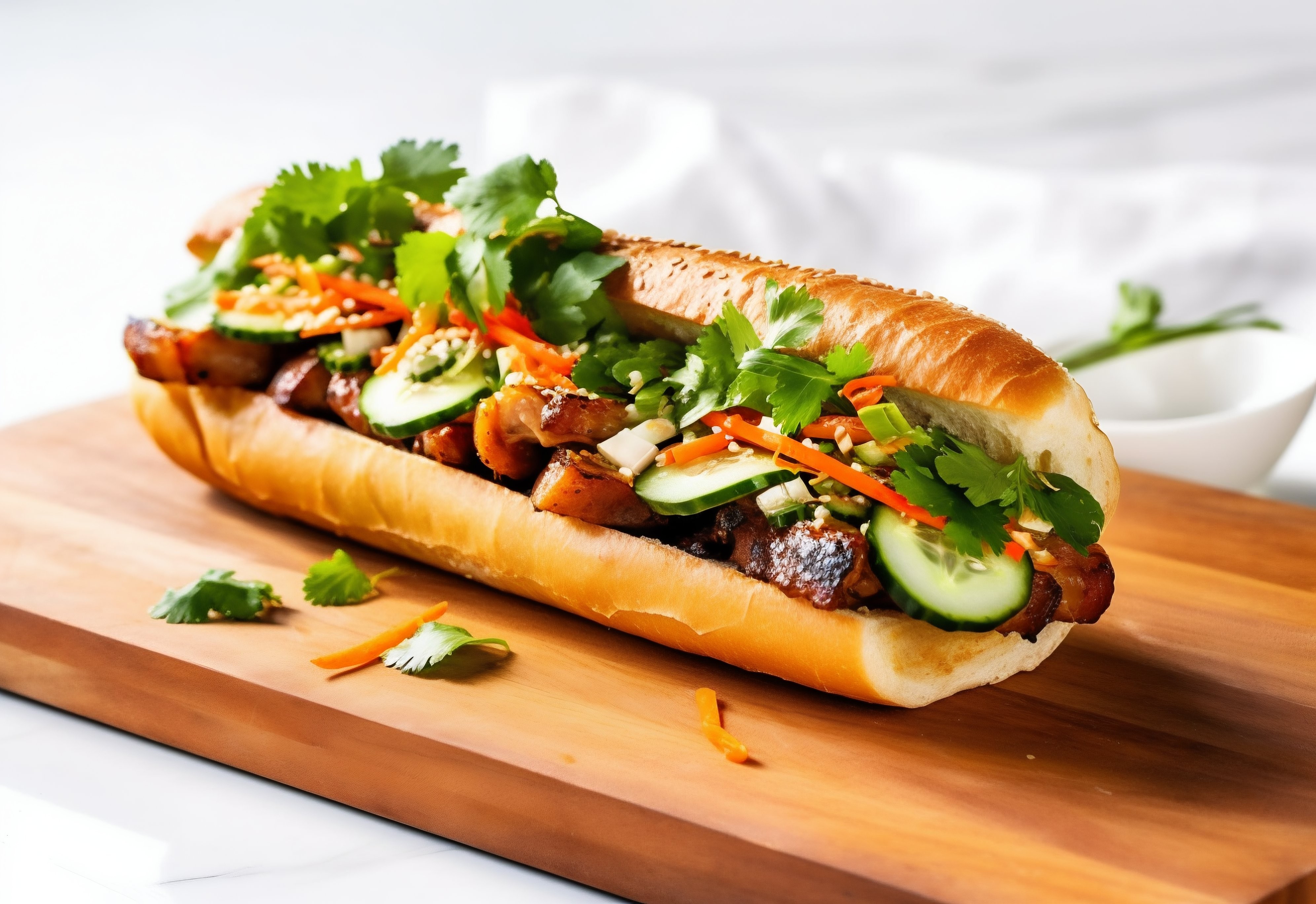 Banh Mi com pepino
