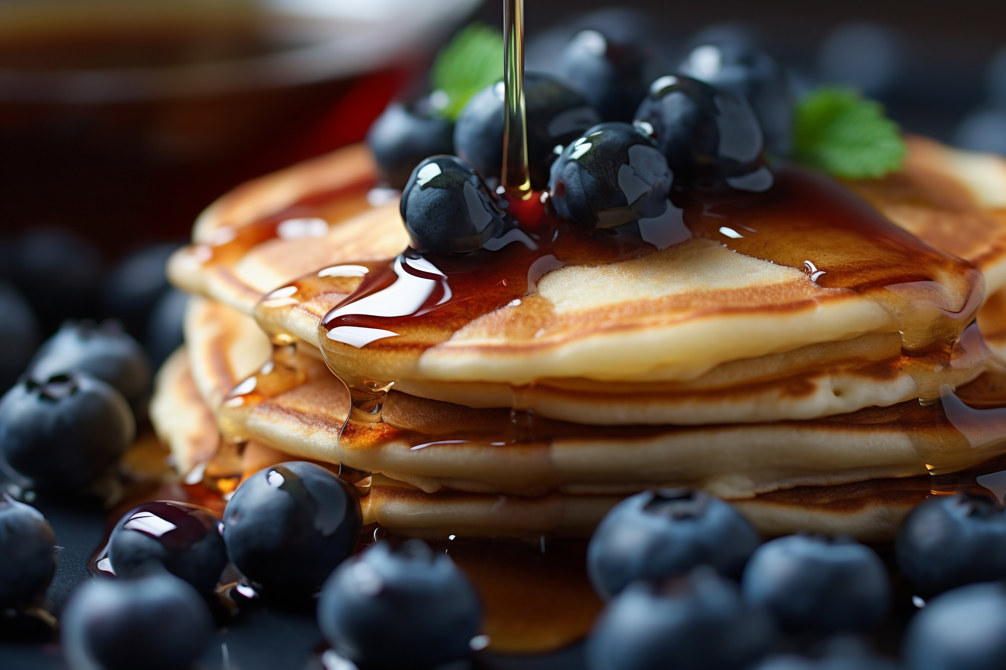 Blueberry pancakes