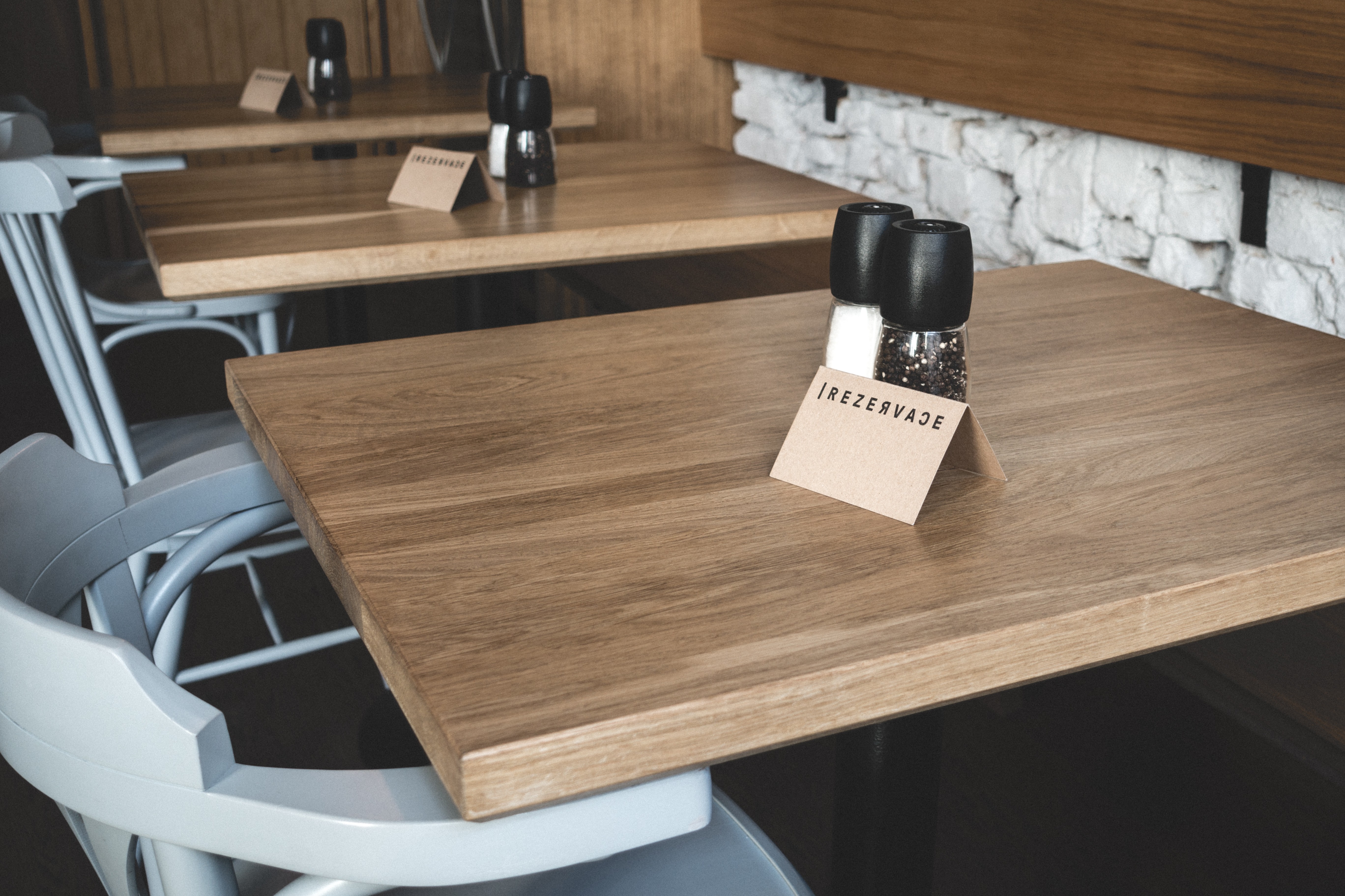 Mesa reservada em um restaurante