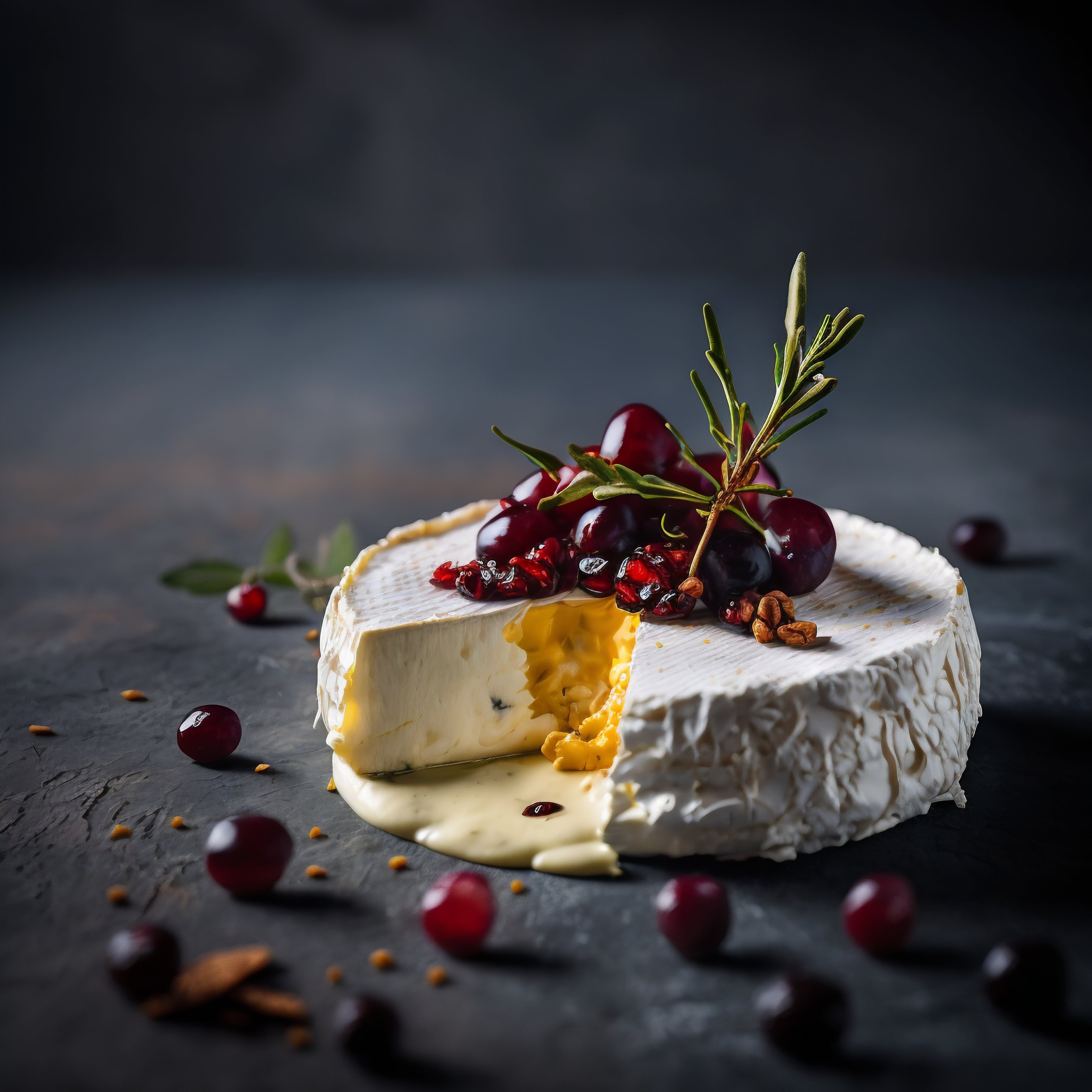 Close-up de queijo Camembert