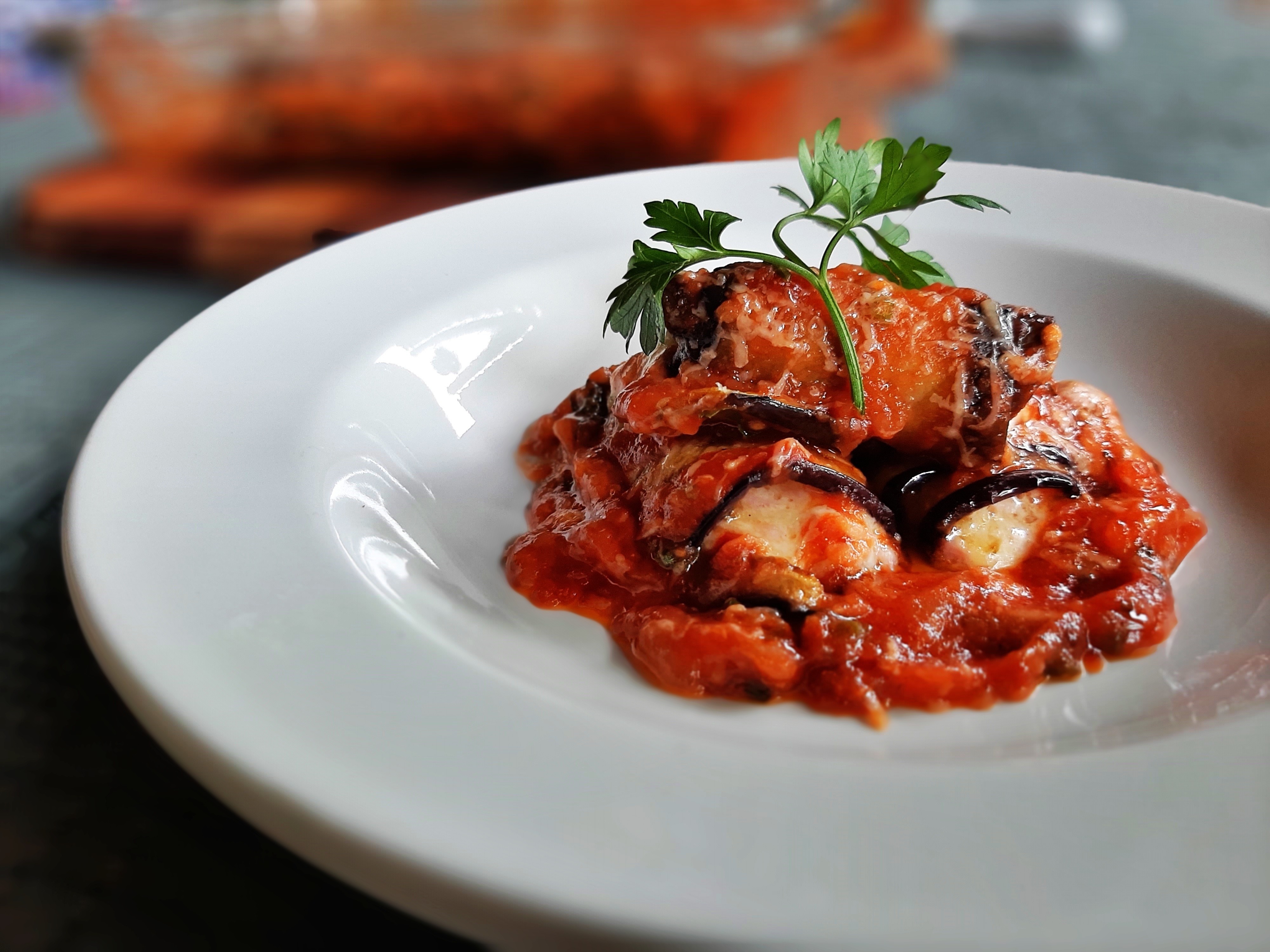 Каннеллони с баклажанами