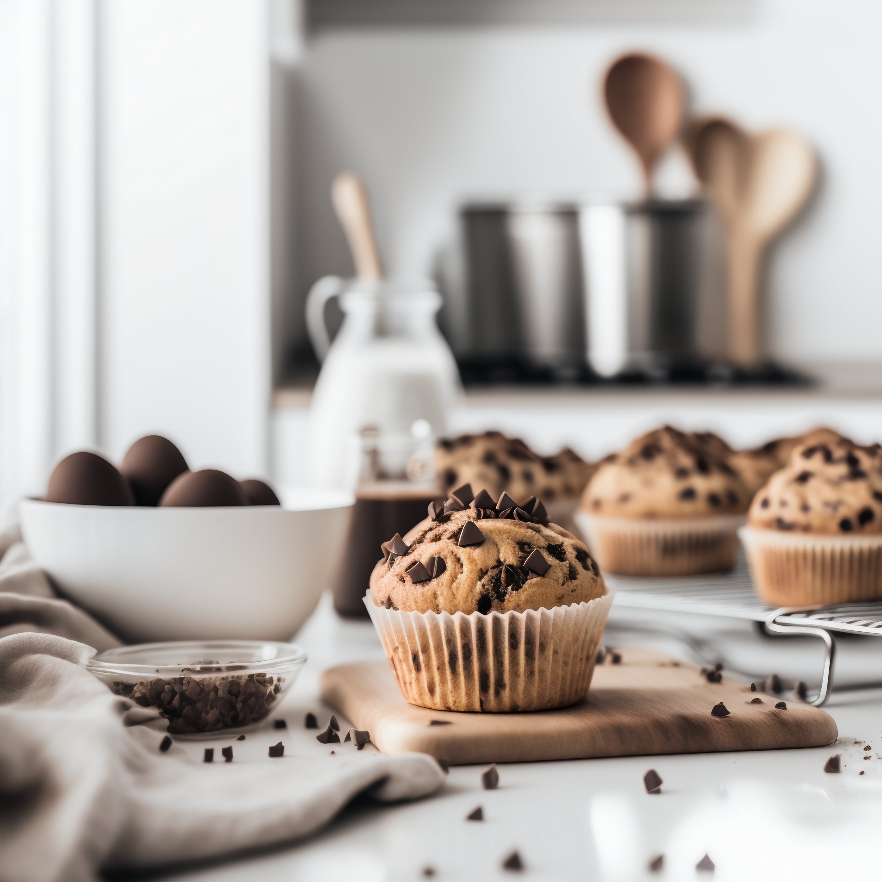 Muffins de chocolate