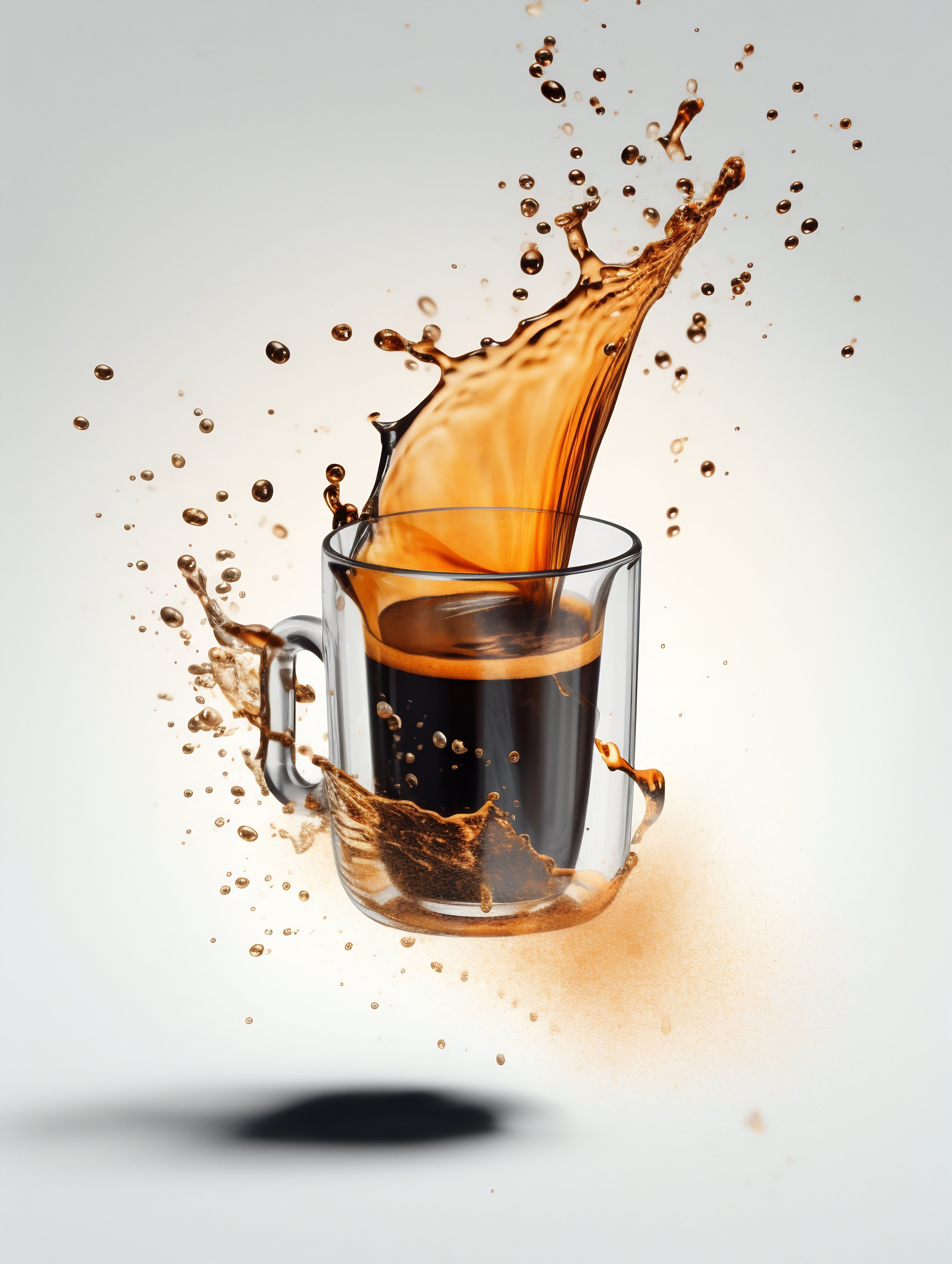 コーヒーの飛沫