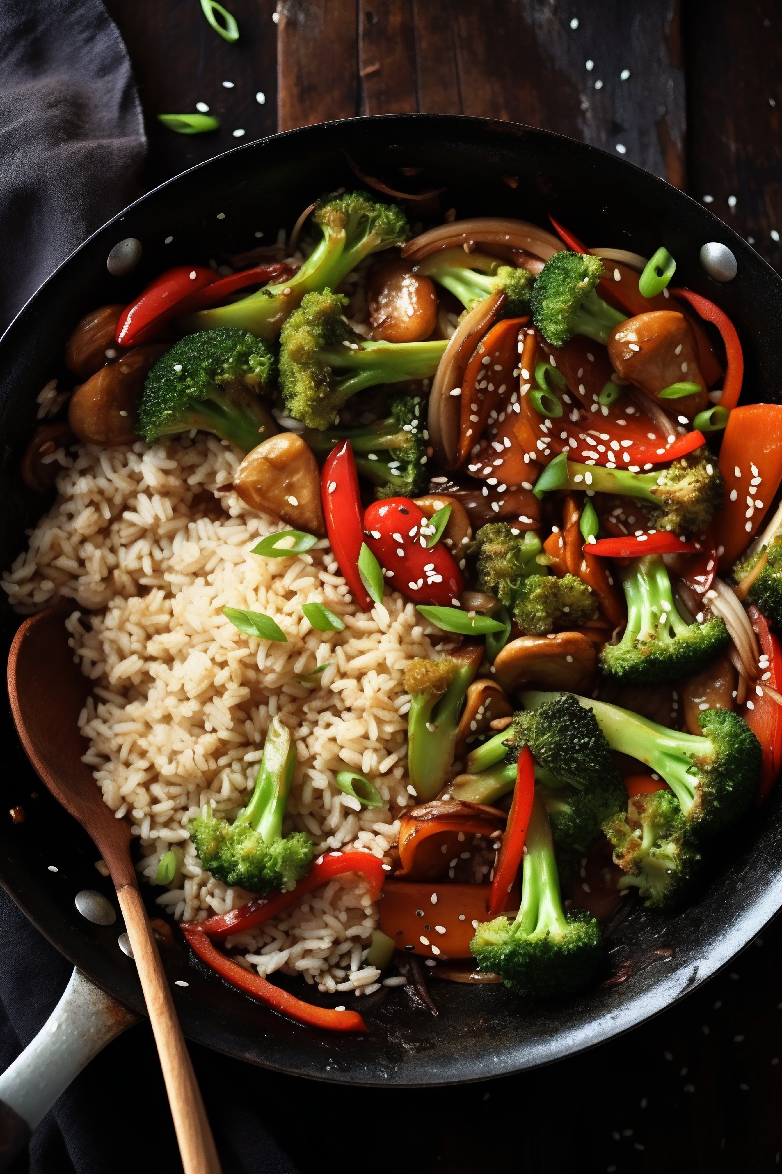 Refogado Colorido de Legumes com Arroz
