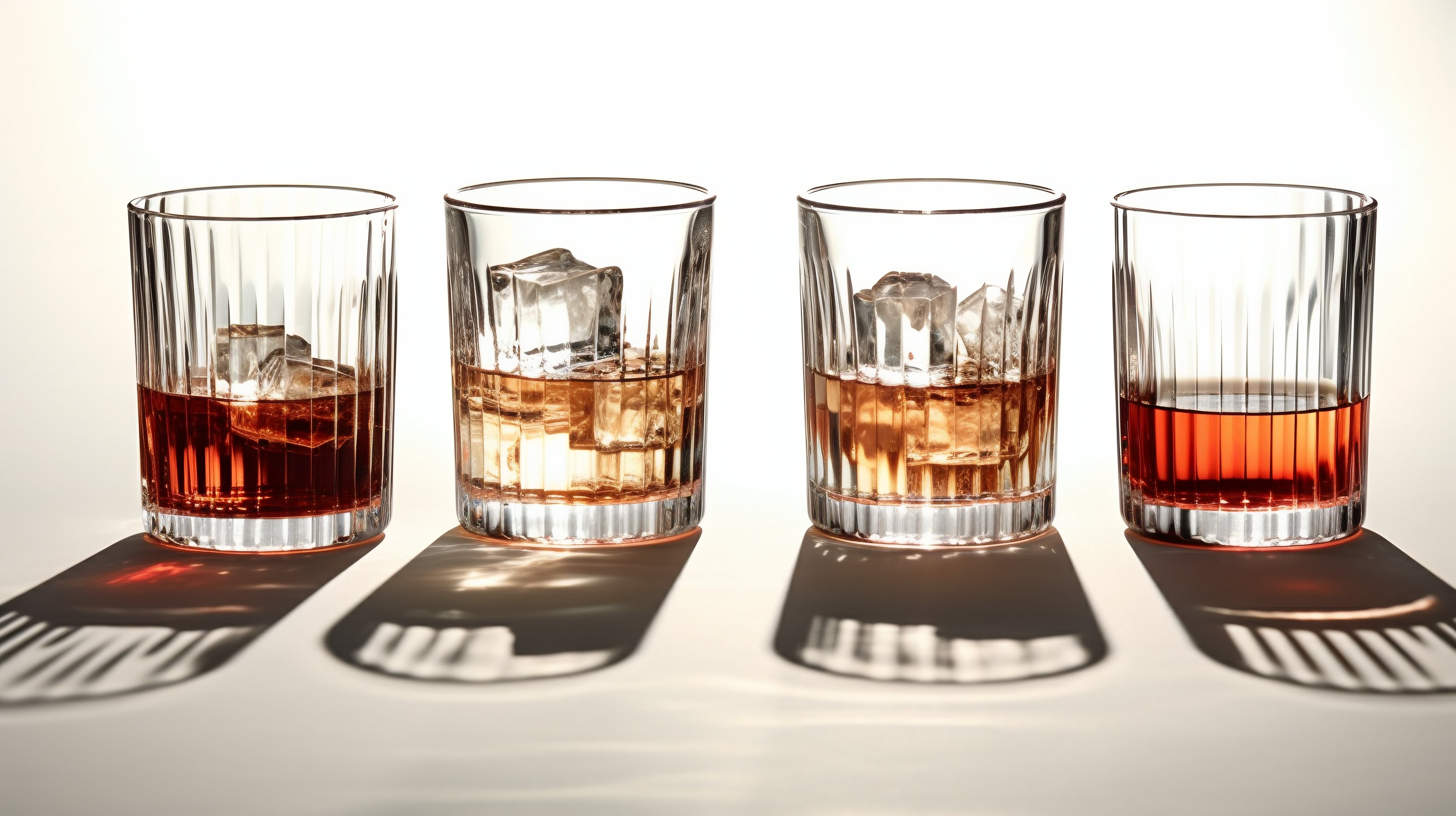 Glasses with ice