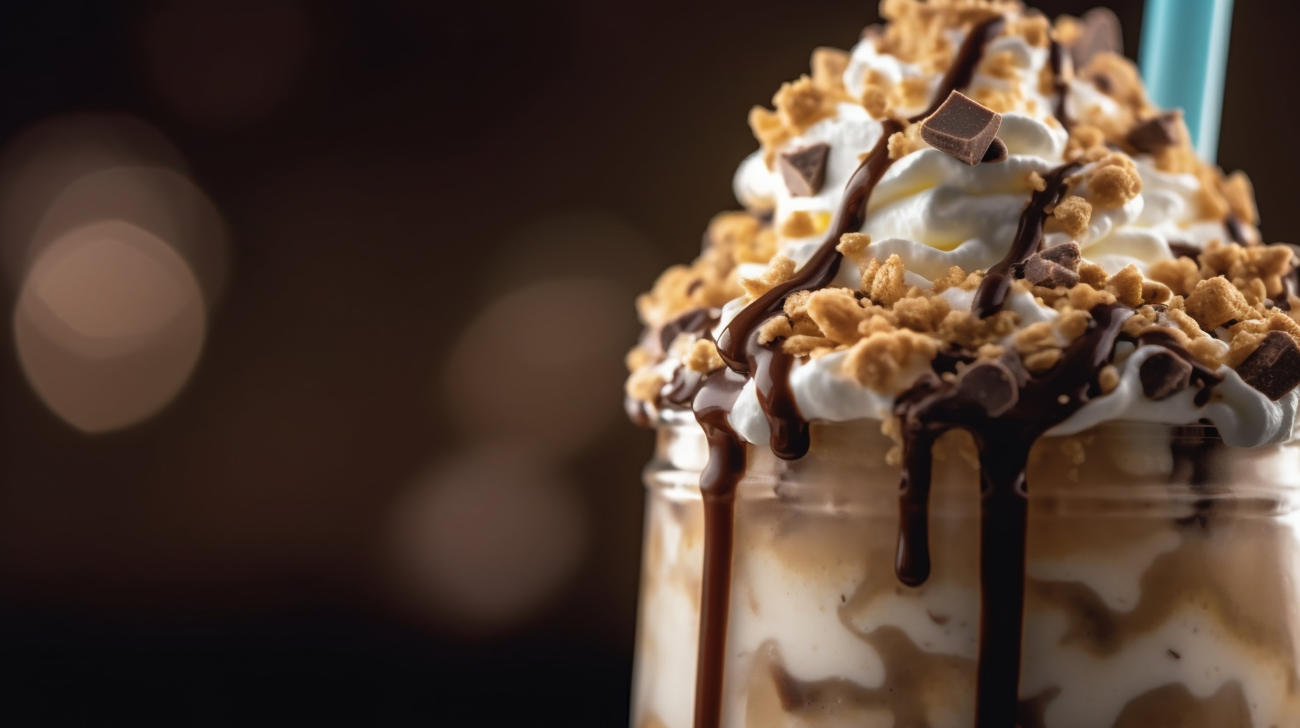 Creme no milkshake
