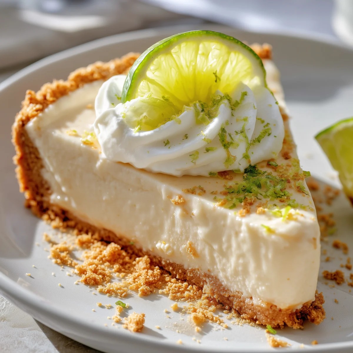 Creamy Key Lime Pie with Whipped Topping