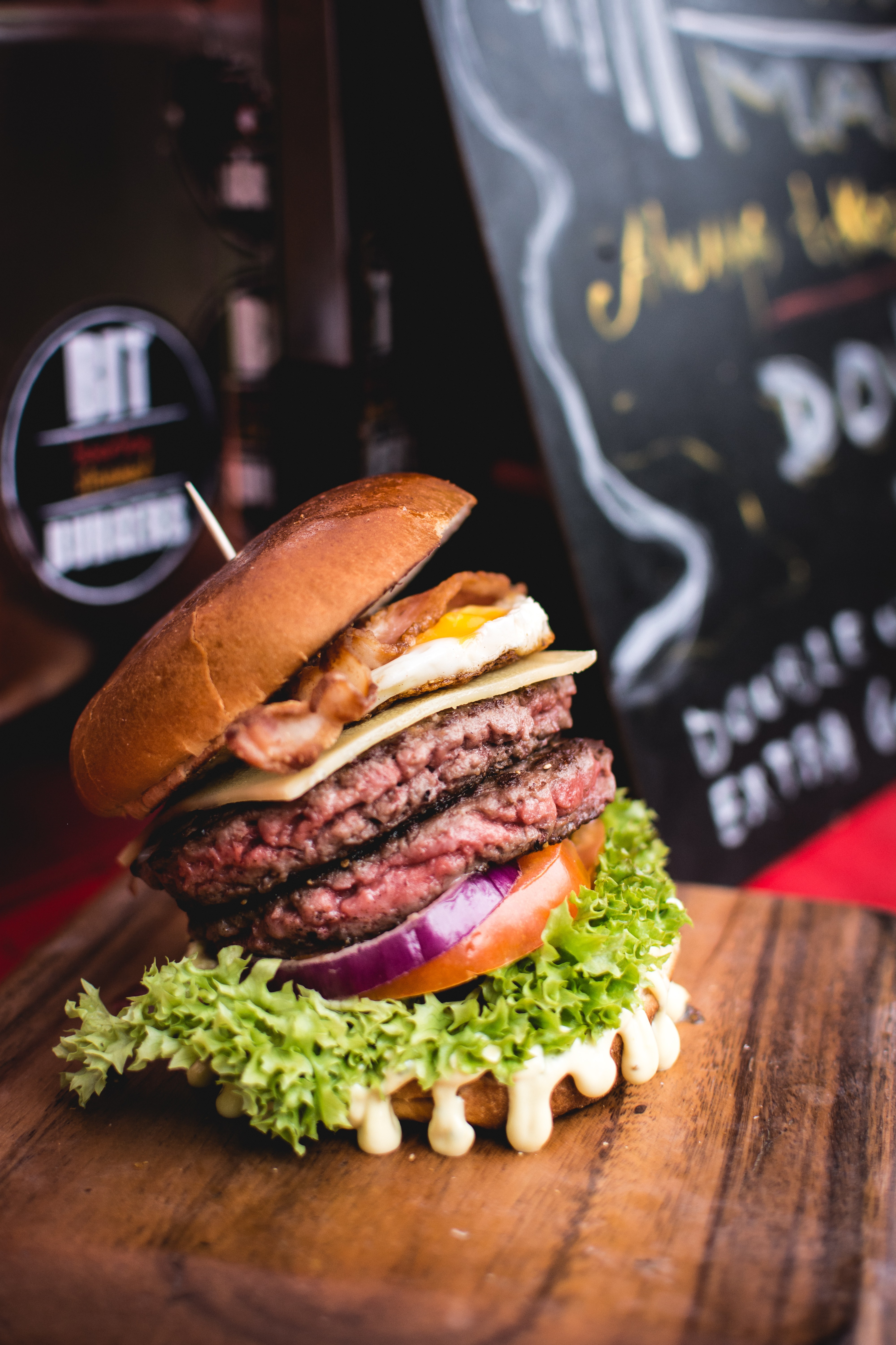 Double beef burger