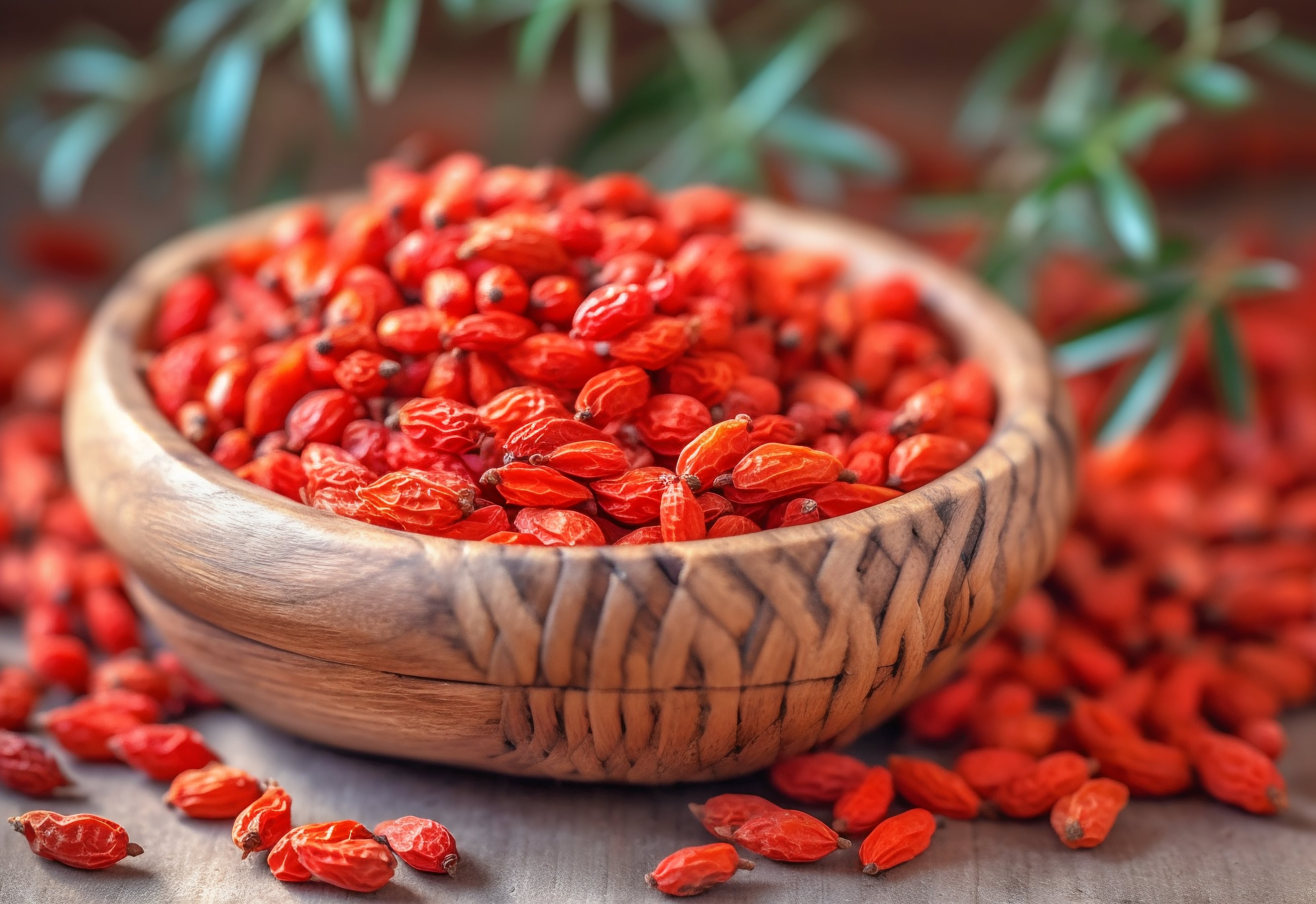 Bagas de goji secas