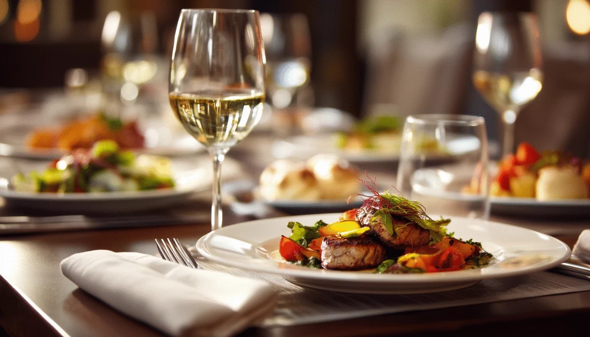 Elegant Grilled Fish with Colorful Vegetables