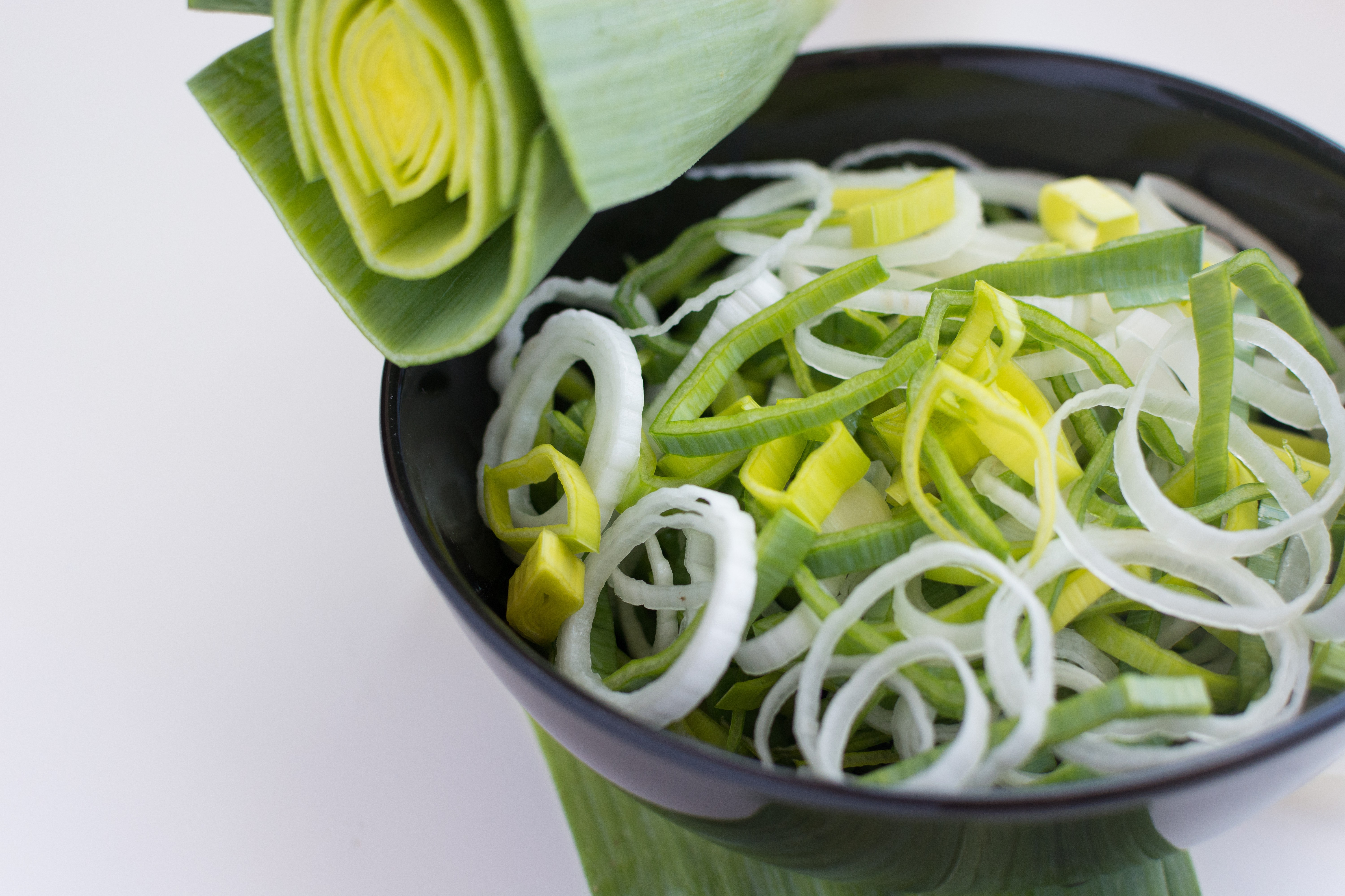 Fresh cut leek