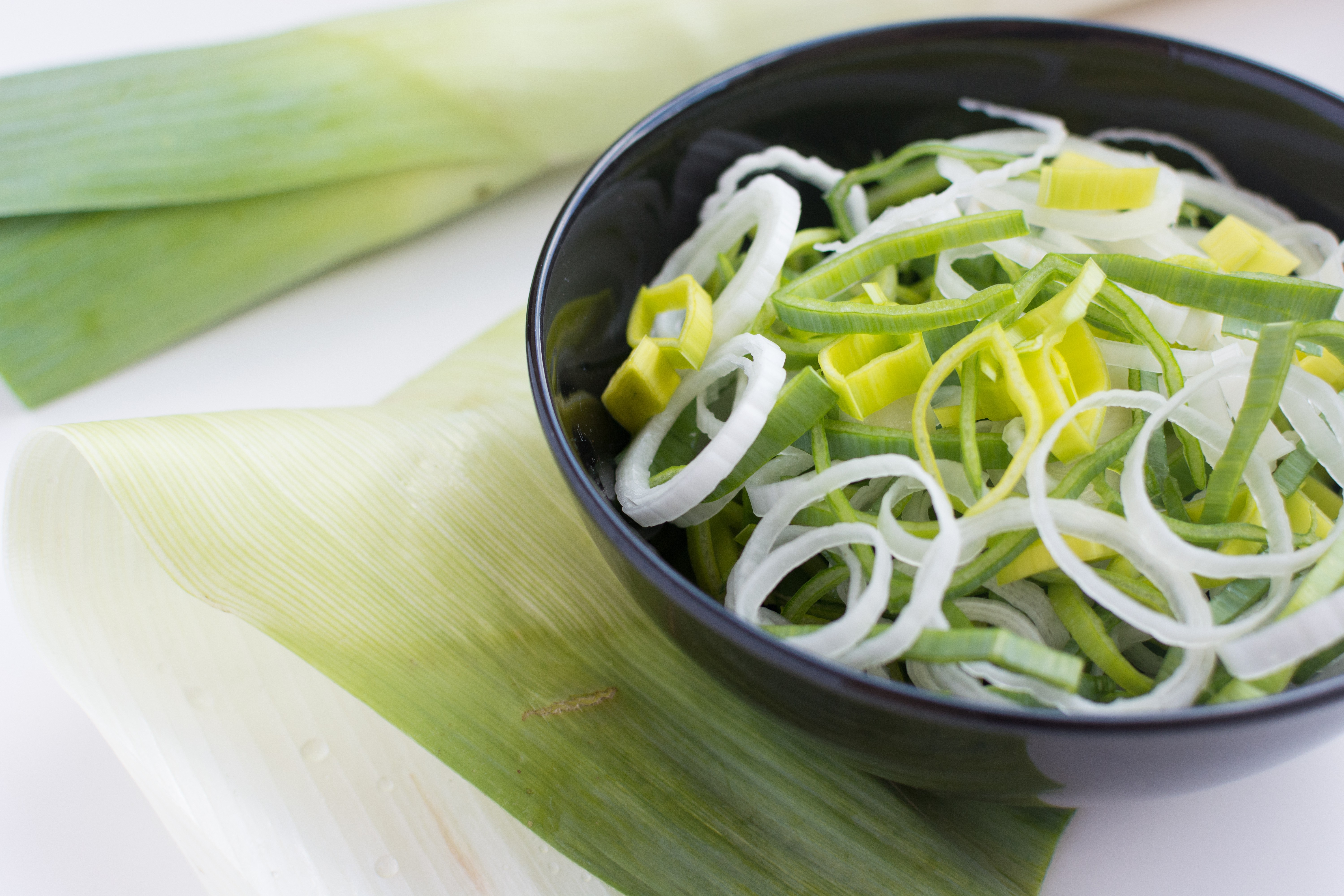 Fresh cut leek