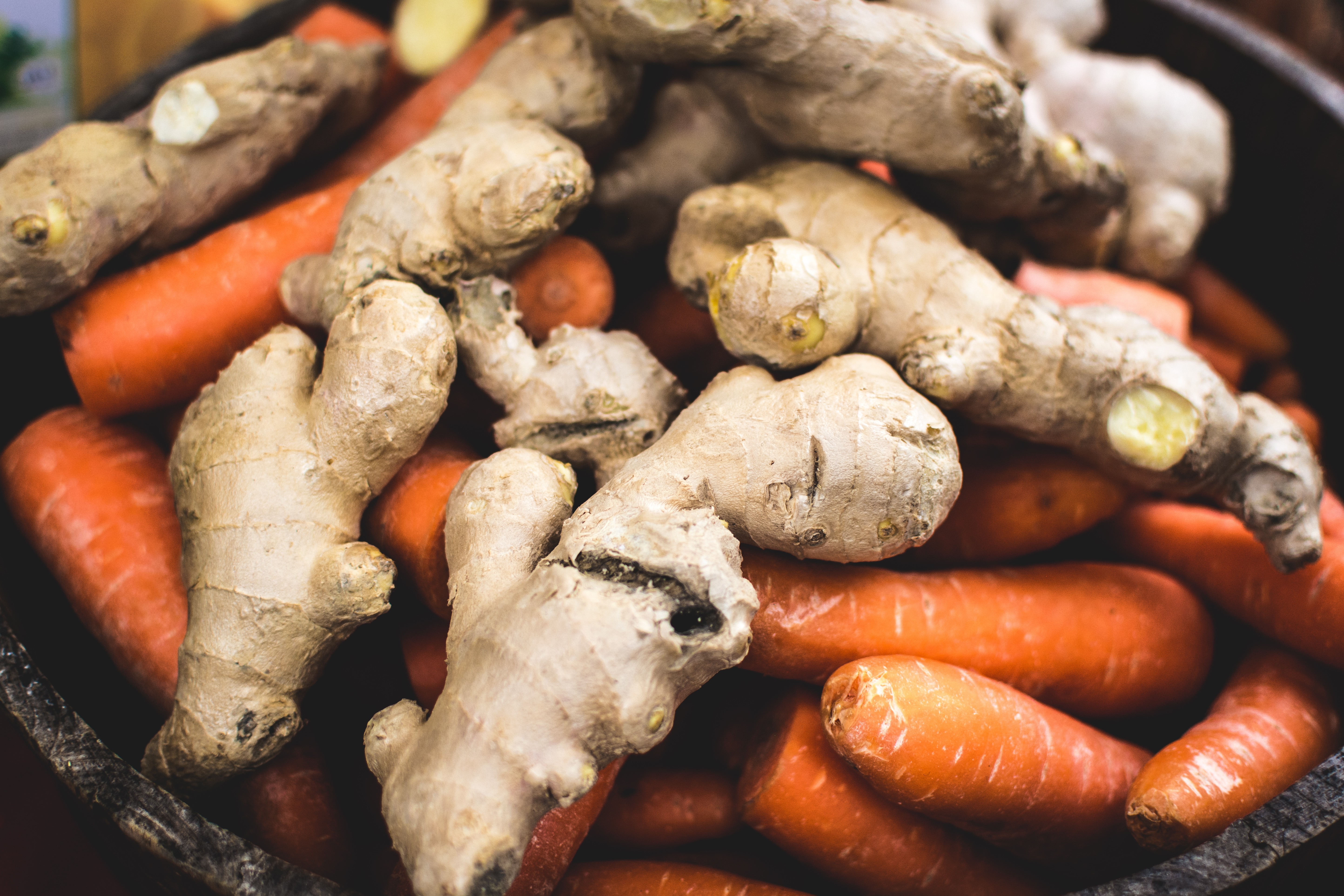 Ginger with carrots