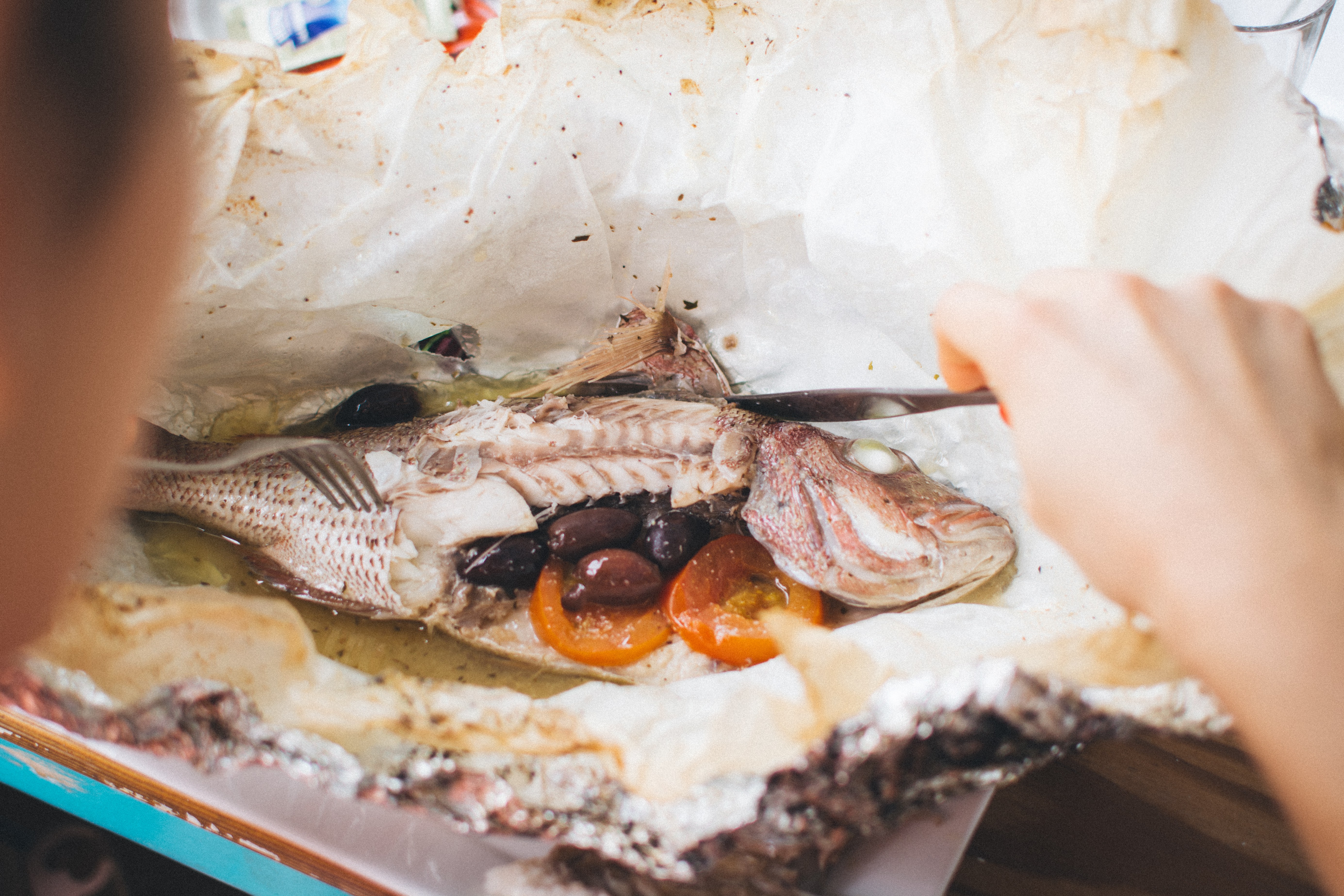 Grilled sea fish