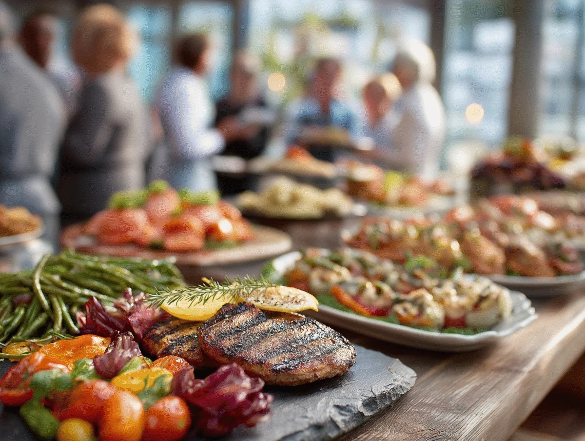 Grilled Meat Platter with Fresh Vegetables