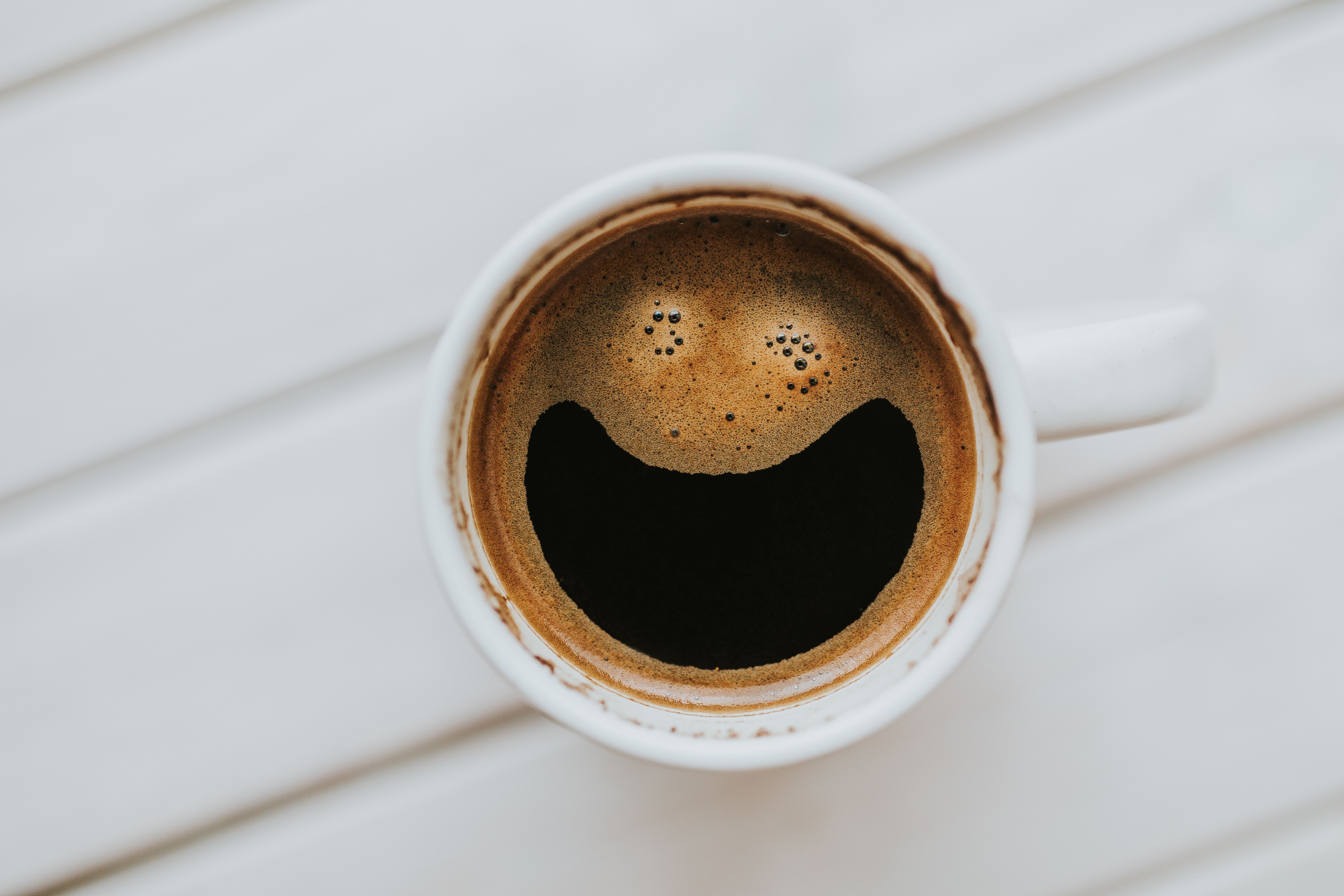Happy morning cup of coffee