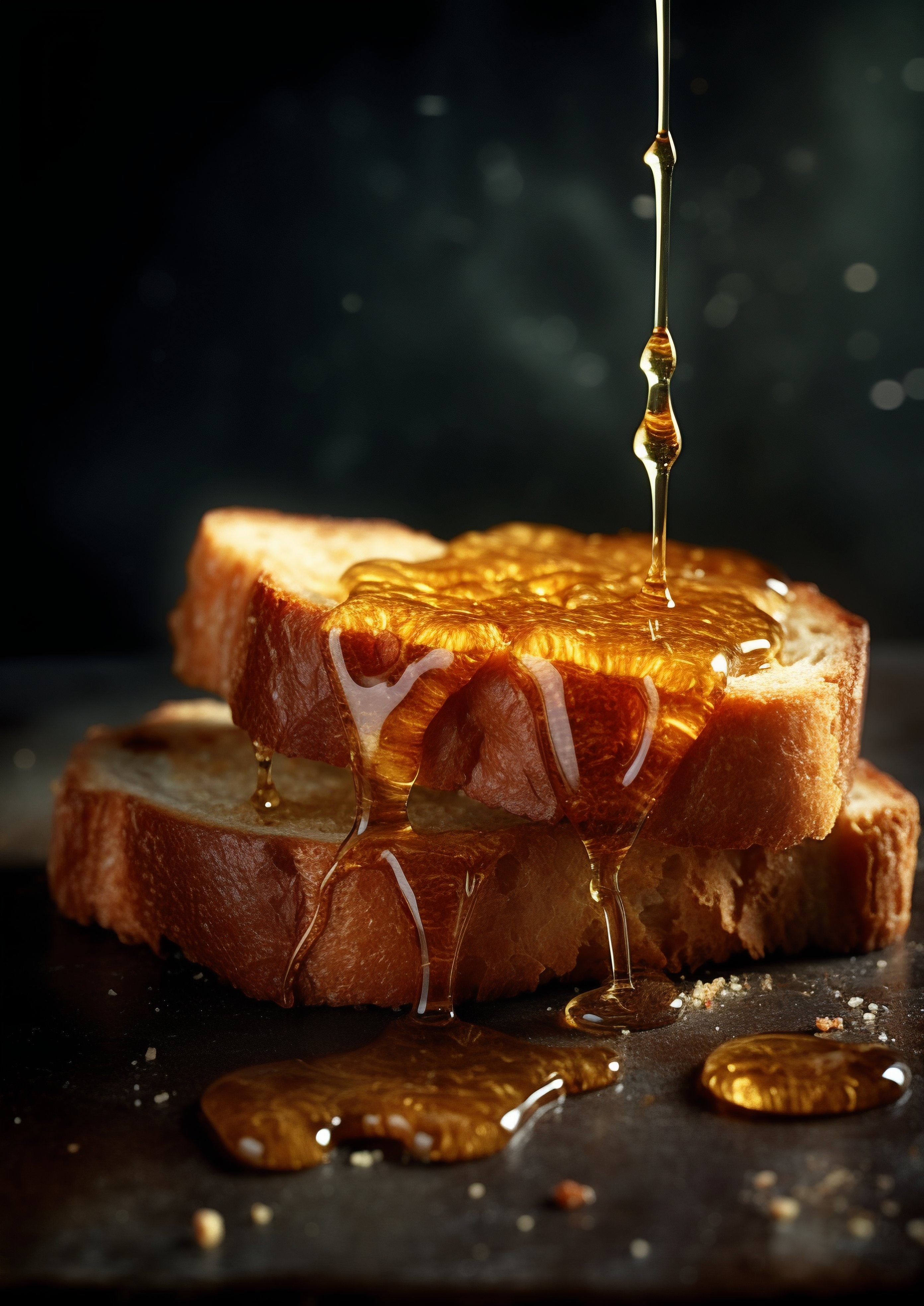 Honey on bread