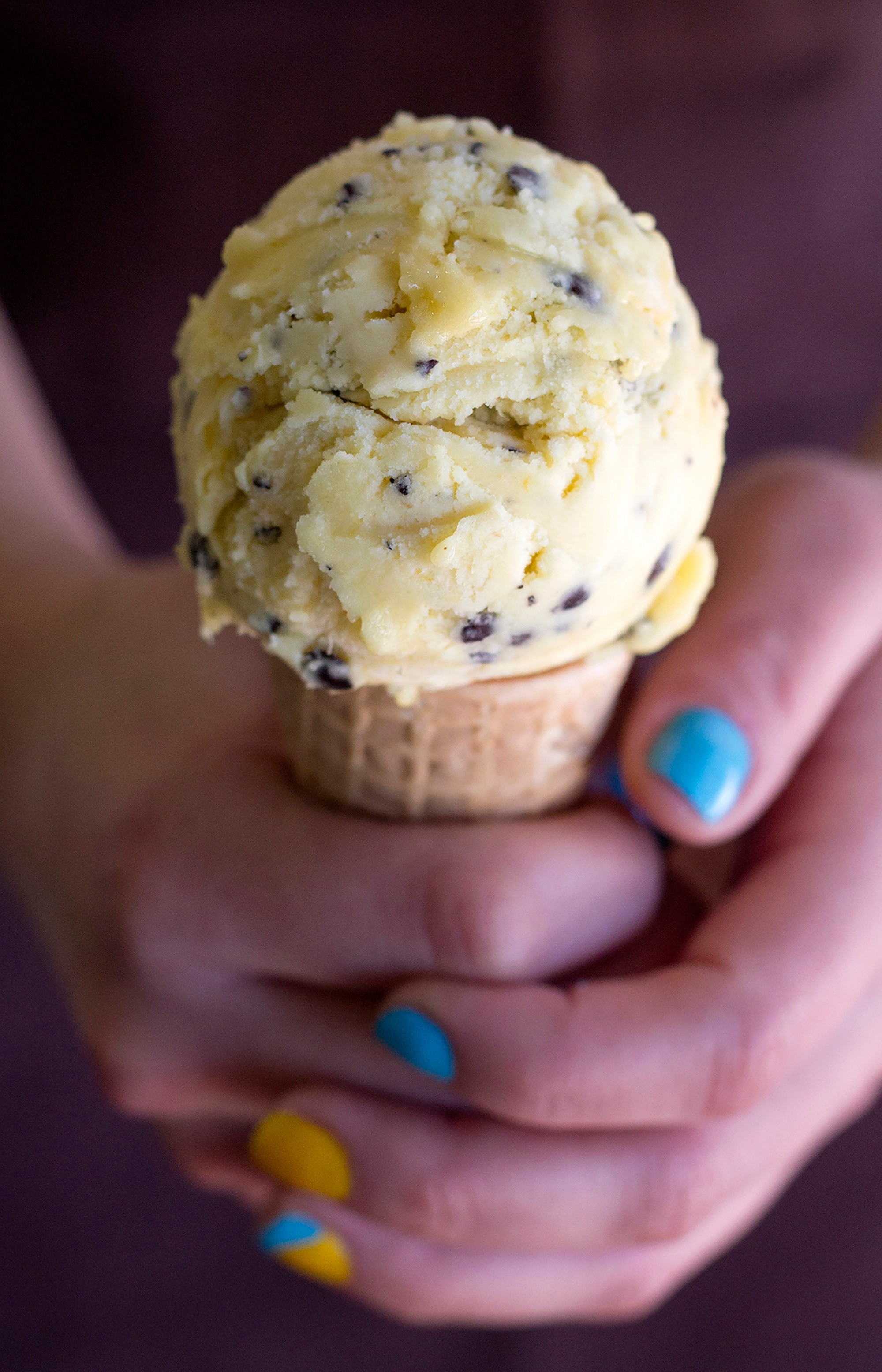 Vanilla ice cream cone