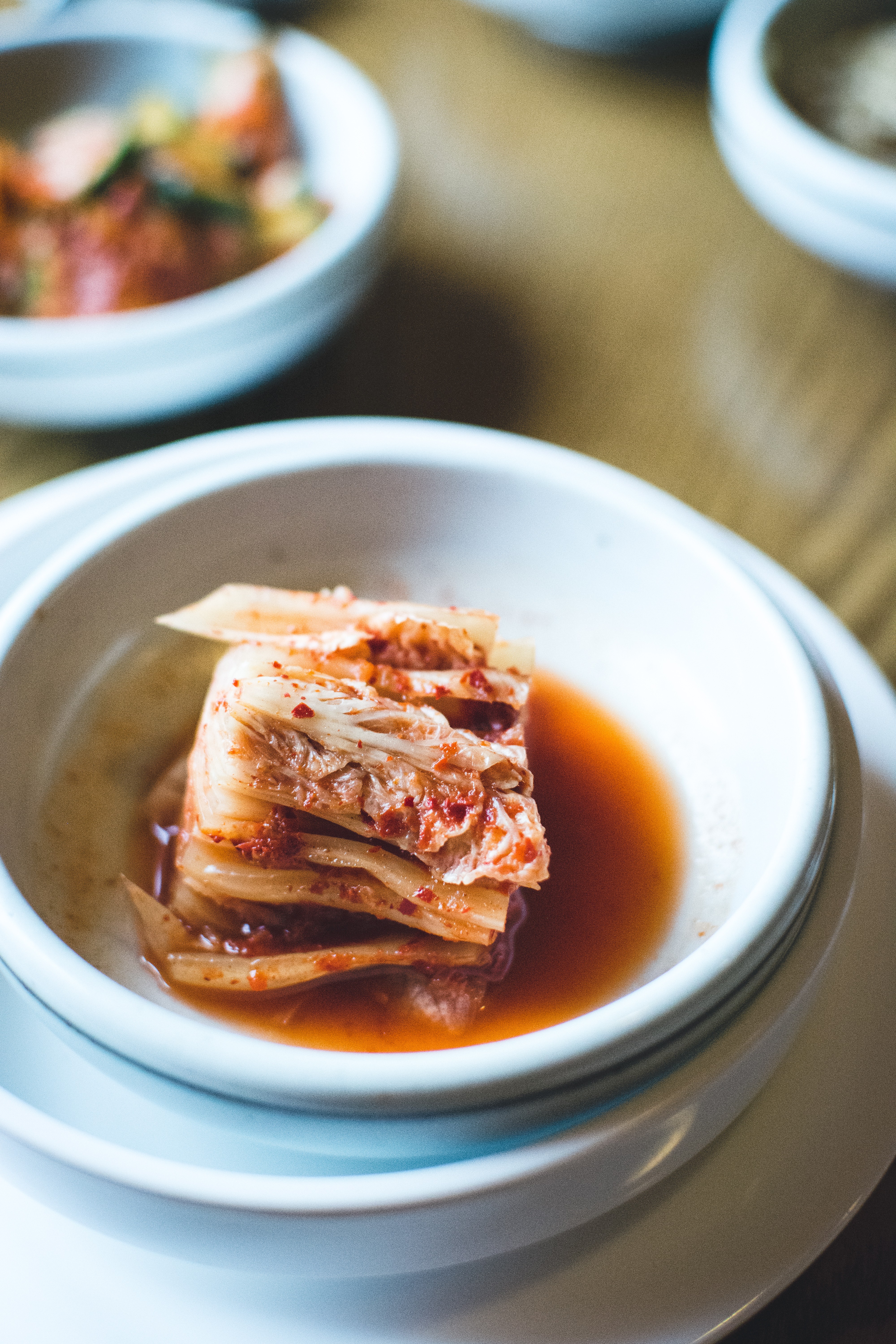 Detalhe do Kimchi Coreano Fermentado