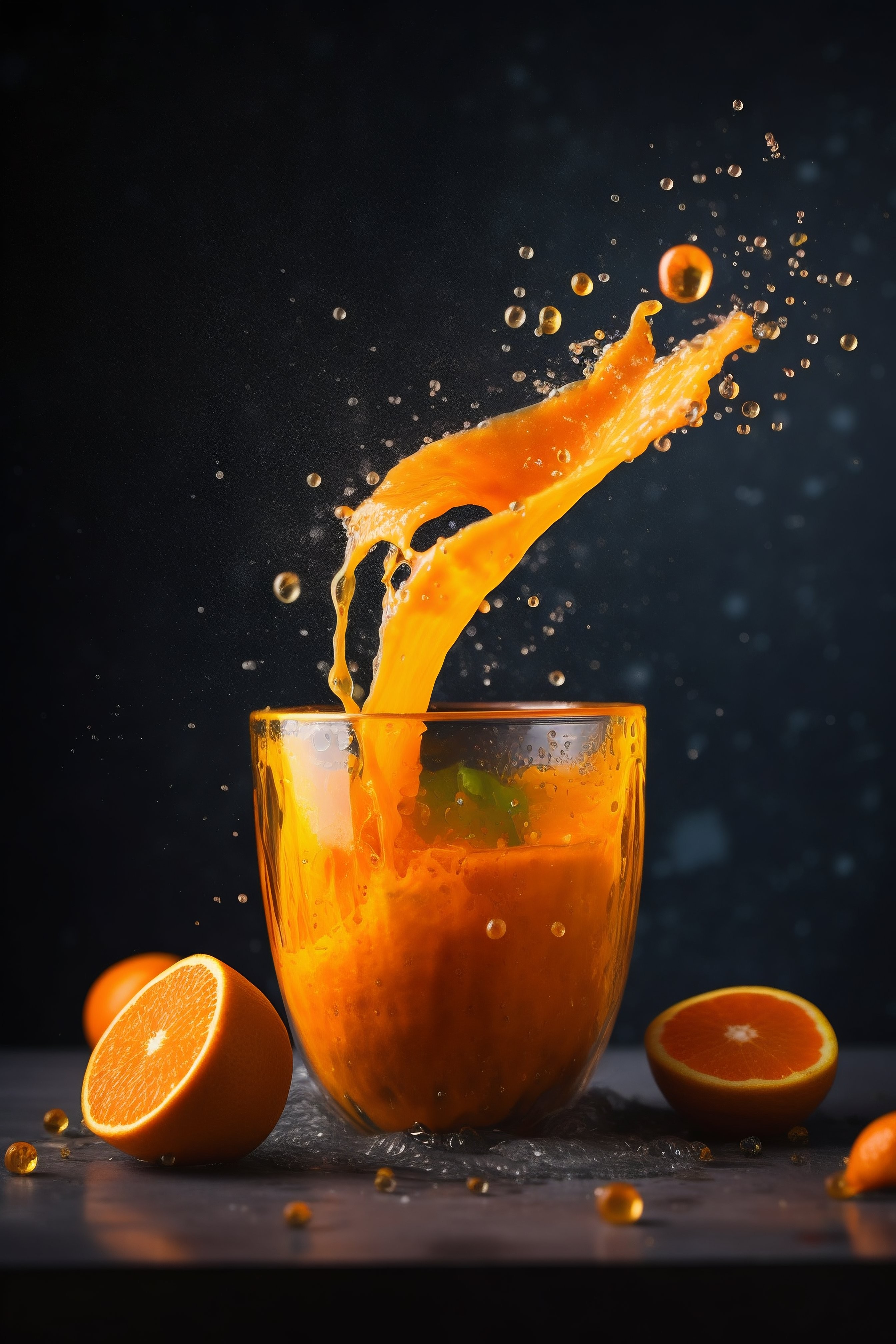 Splash de suco de laranja