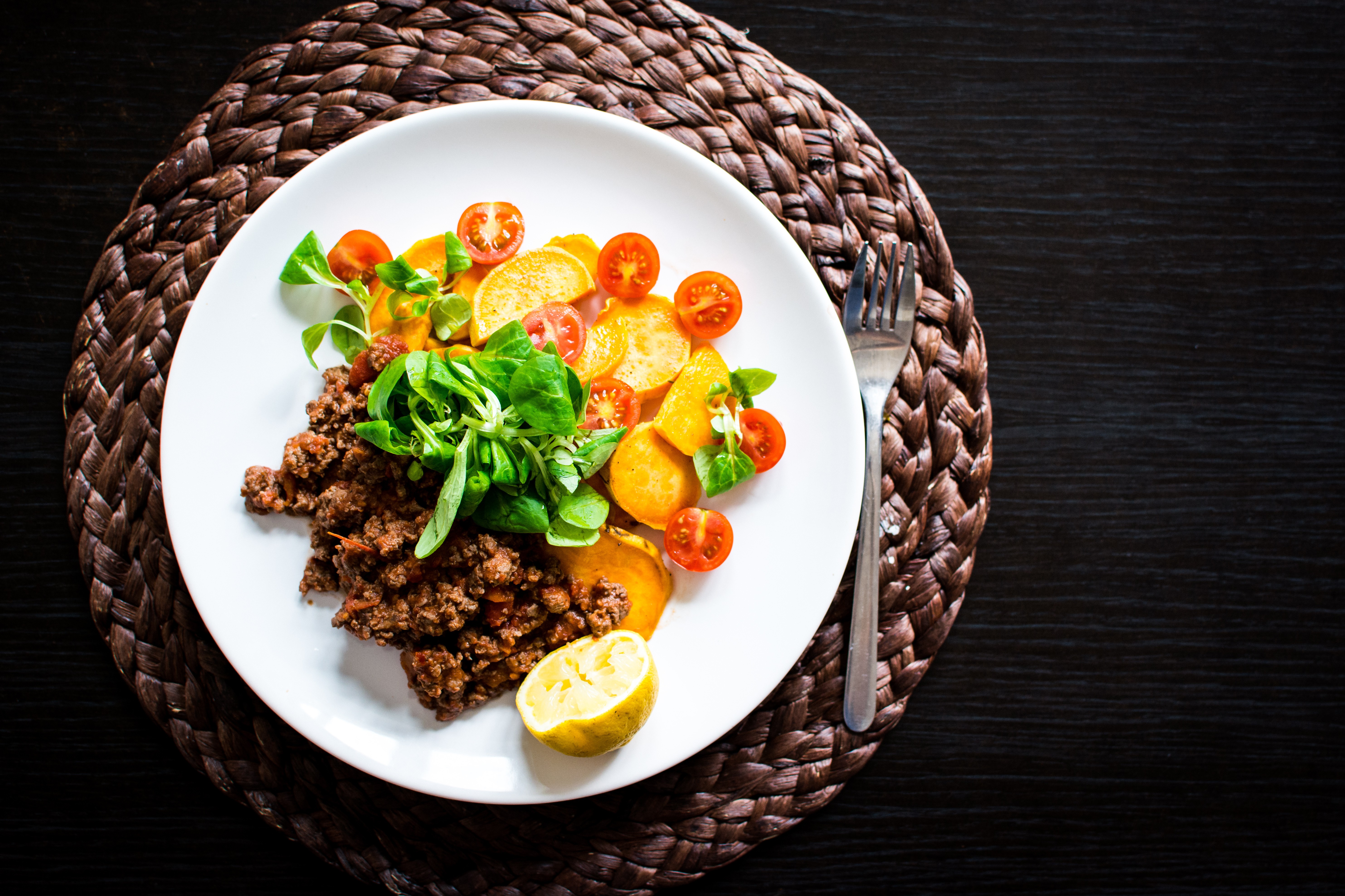 Carne moída paleo com vegetais