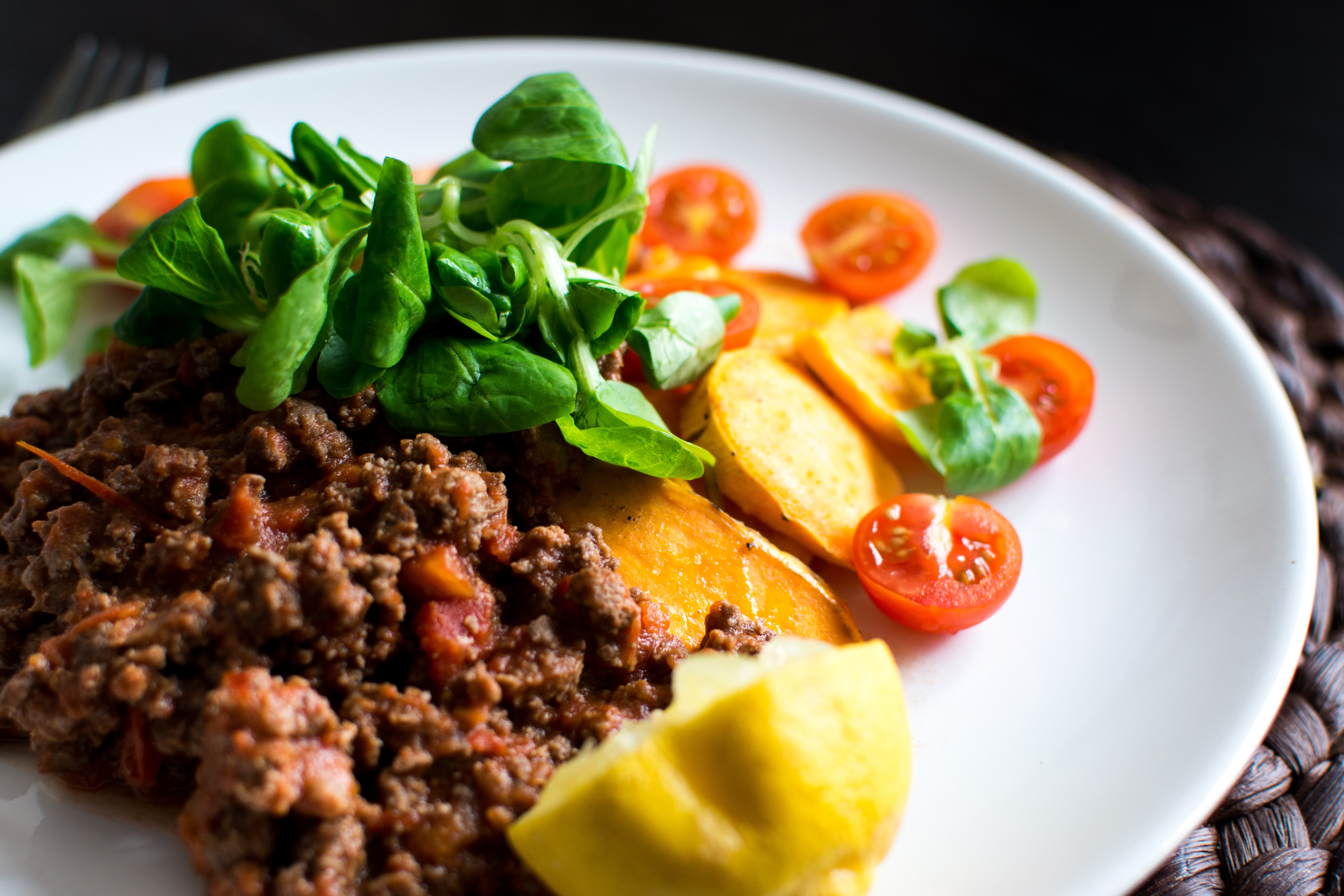 Carne moída paleo com vegetais