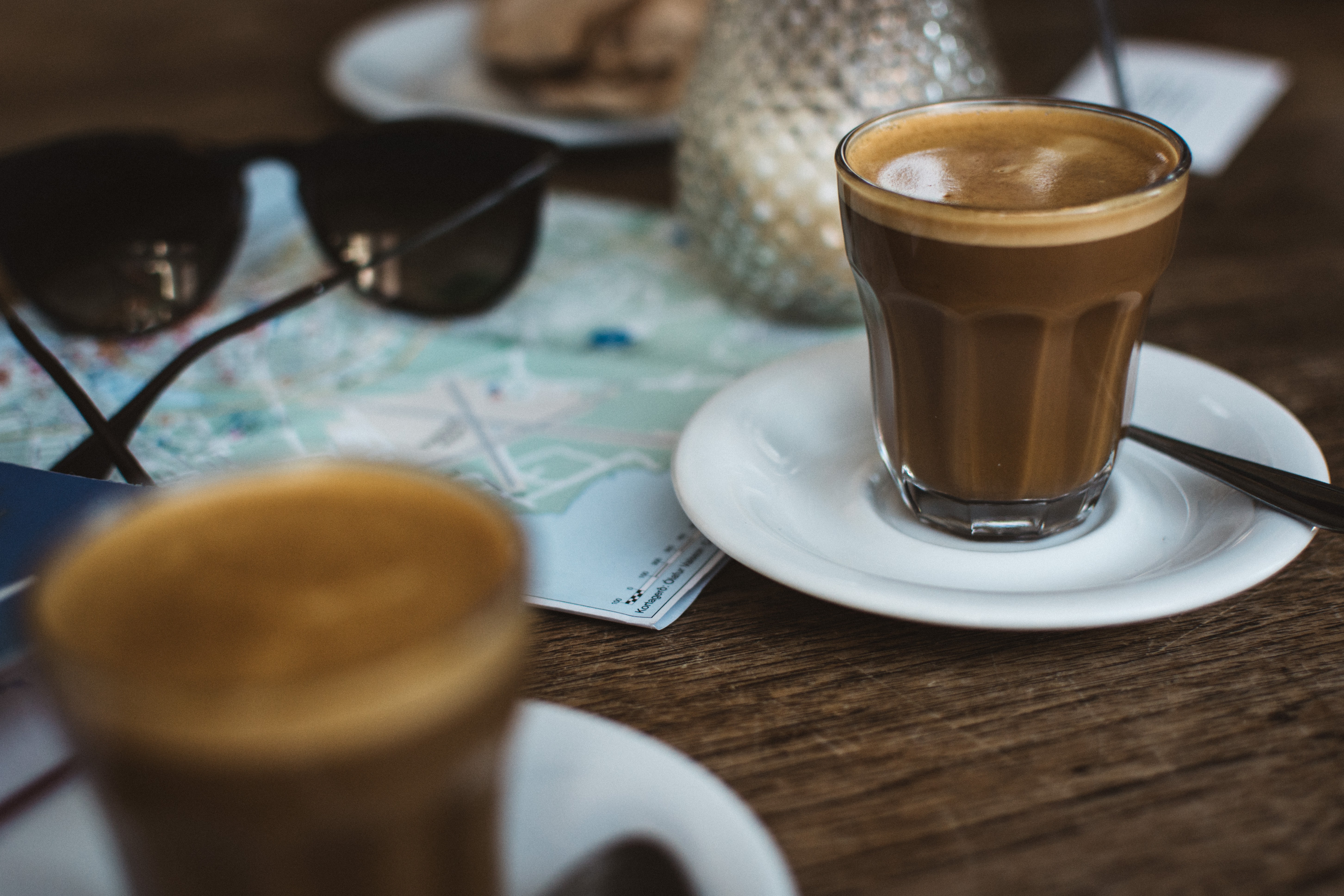 Planning a trip with coffee
