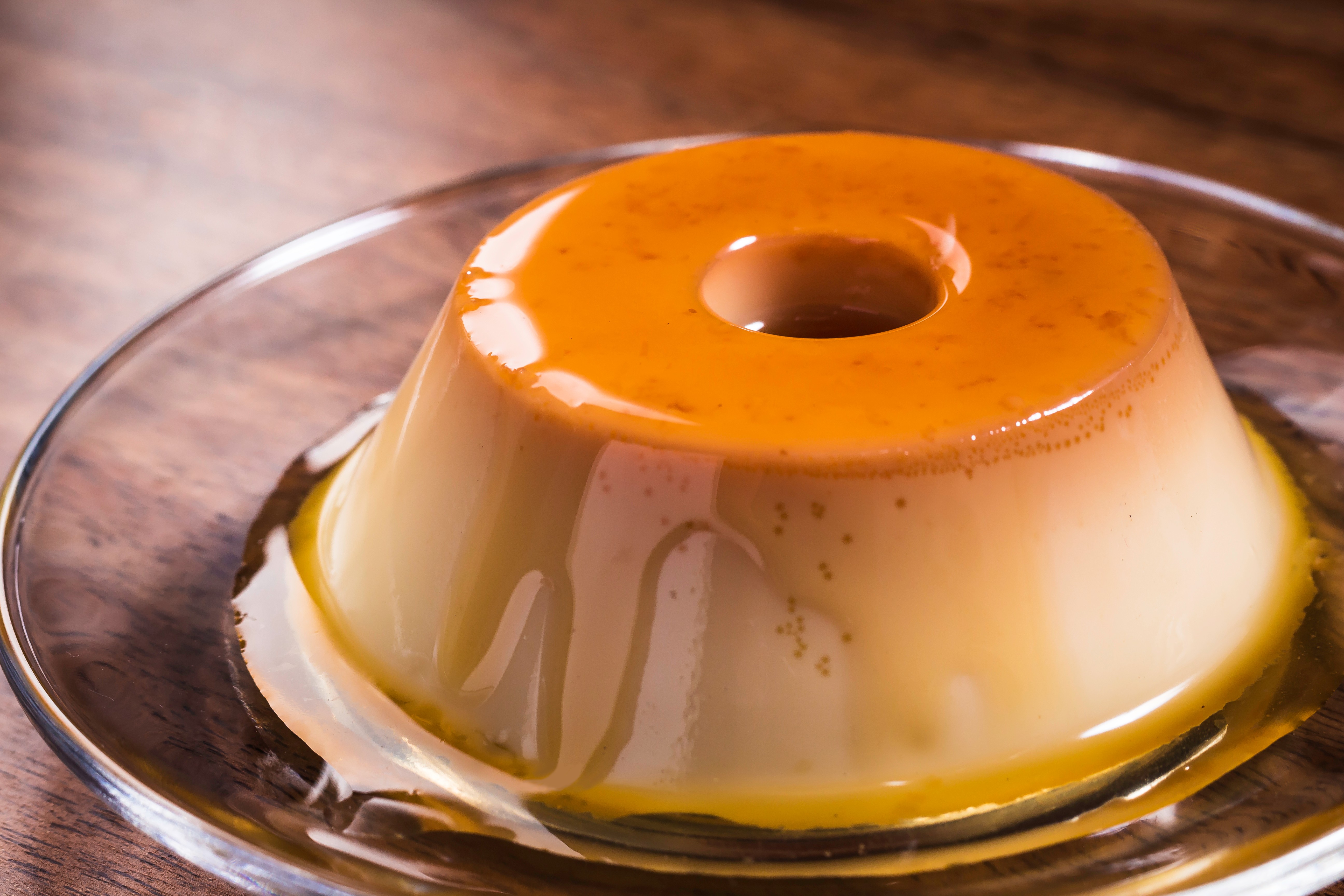 Brazilian style caramel pudding dessert
