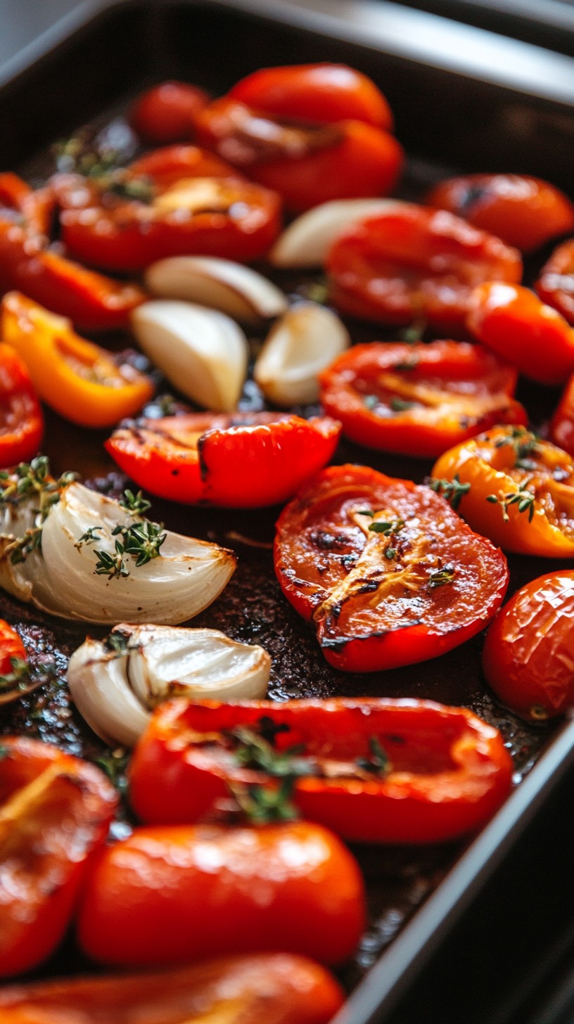 Запеченные помидоры и чеснок: Вкусное наслаждение