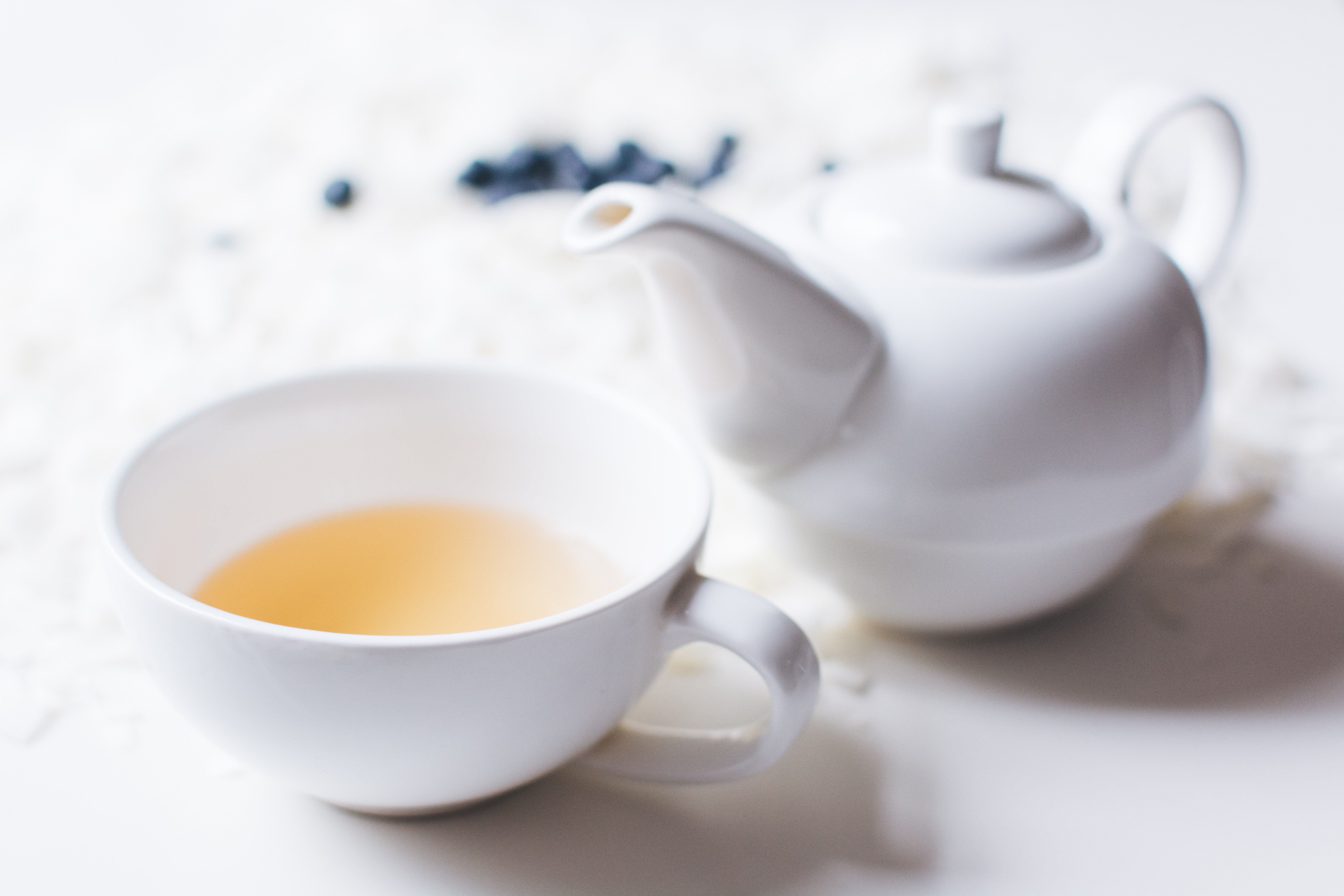 Rooibos tea in a white cup