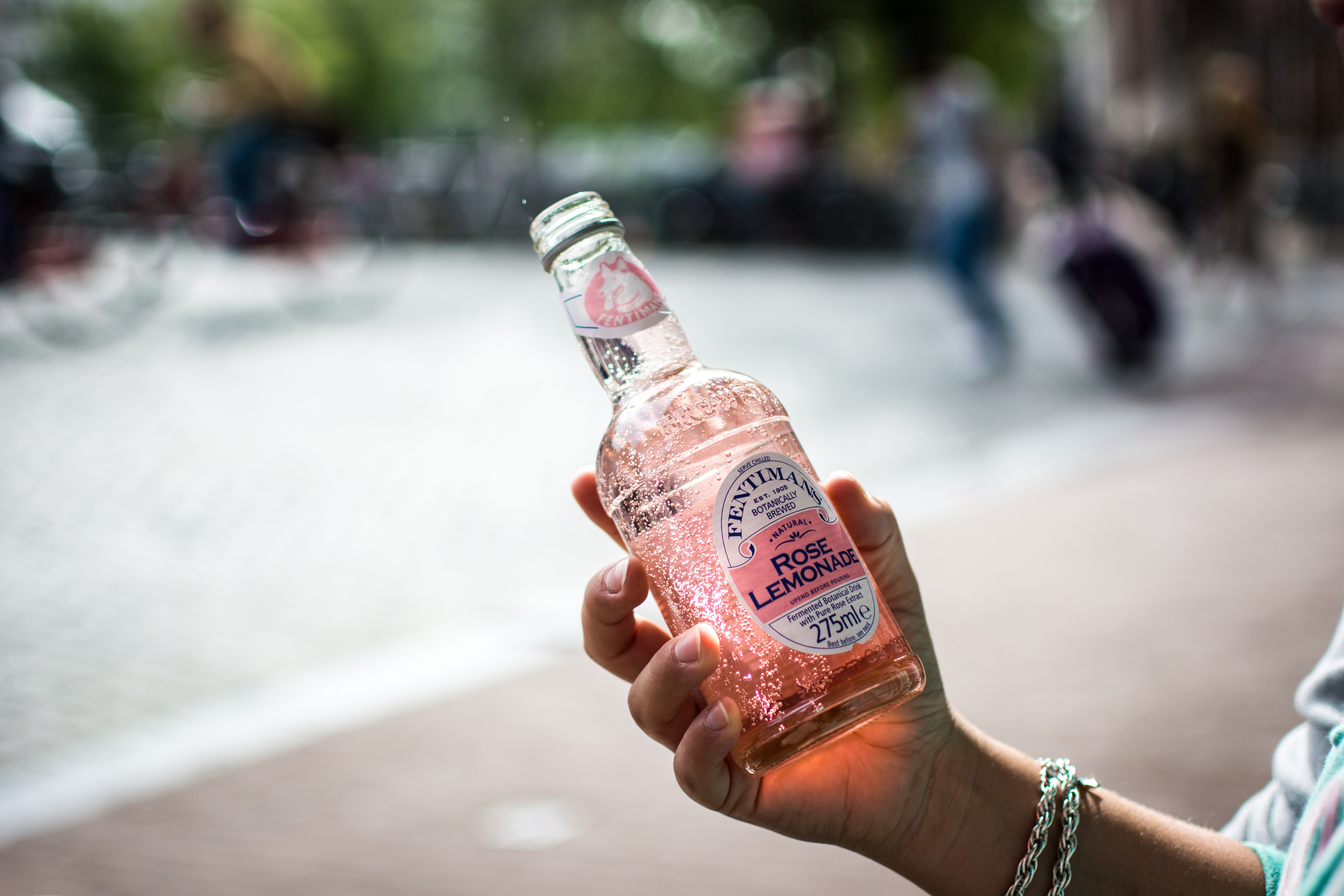 Limonada de rosa em Amsterdã