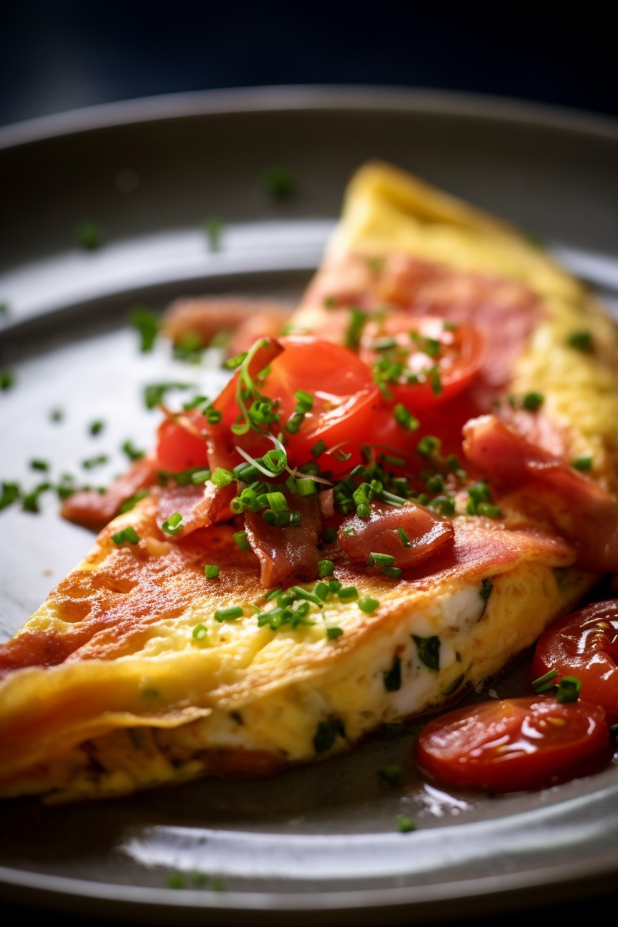 Omelete Saborosa com Ingredientes Frescos