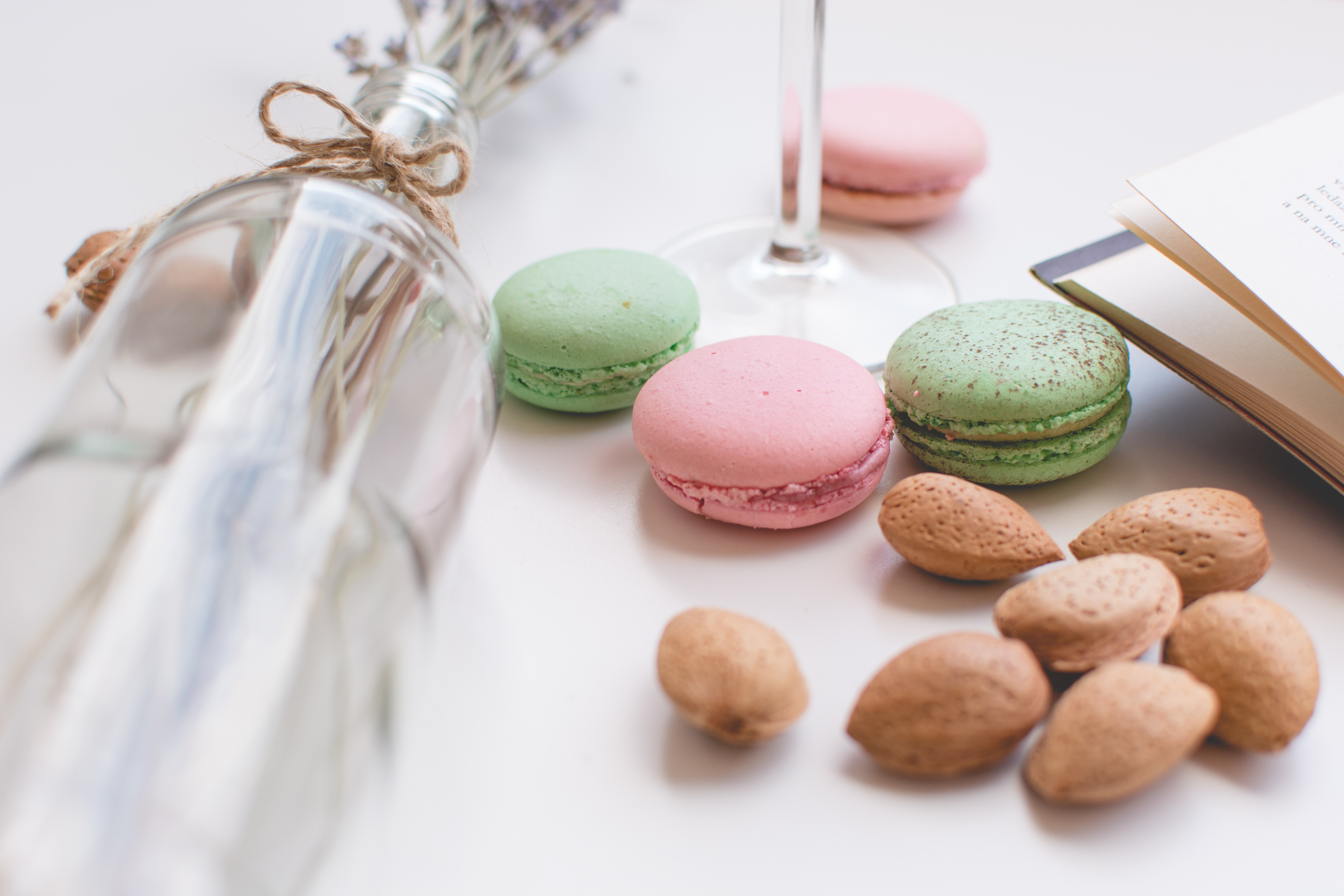 Cena de macarons doces