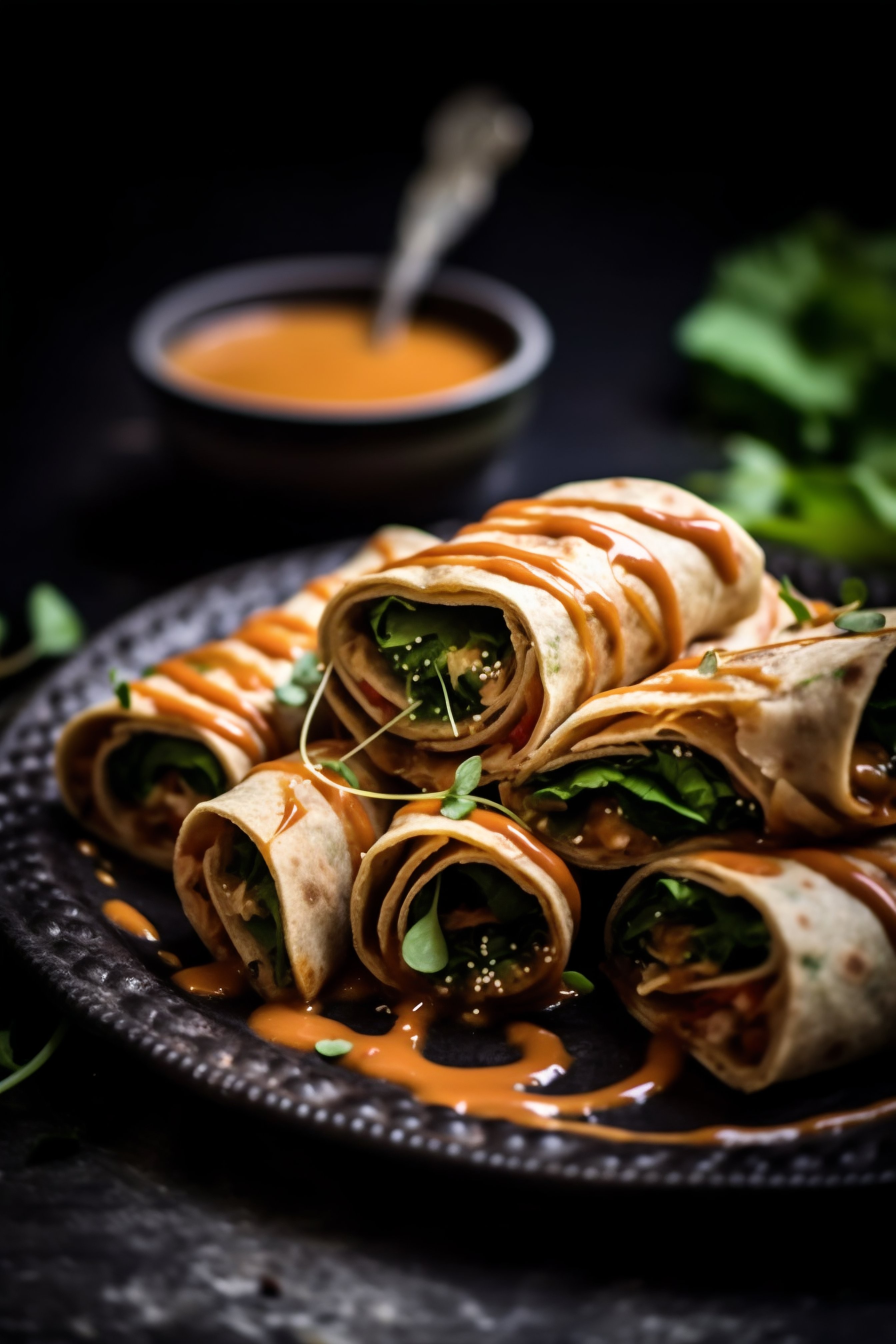 Wraps veganos de batata