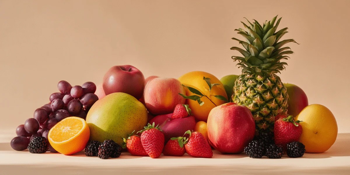 Vibrant Assortment of Fresh Fruits on Display