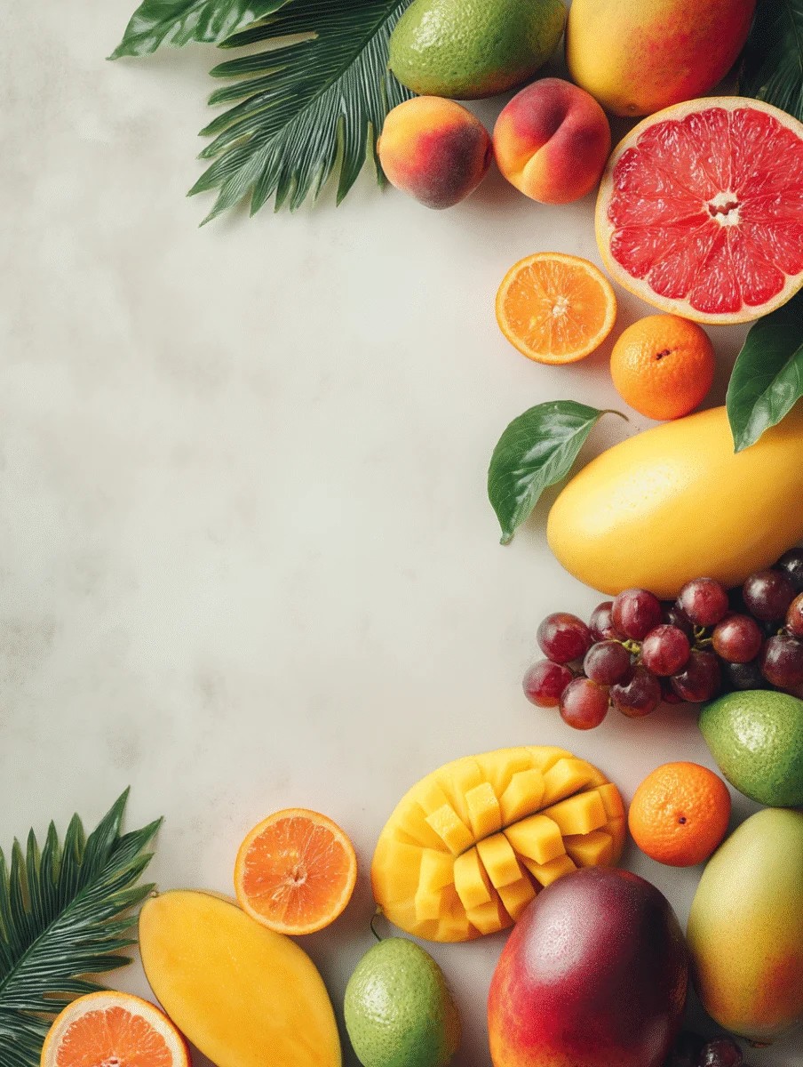 Vibrant Assortment of Fresh Tropical Fruits