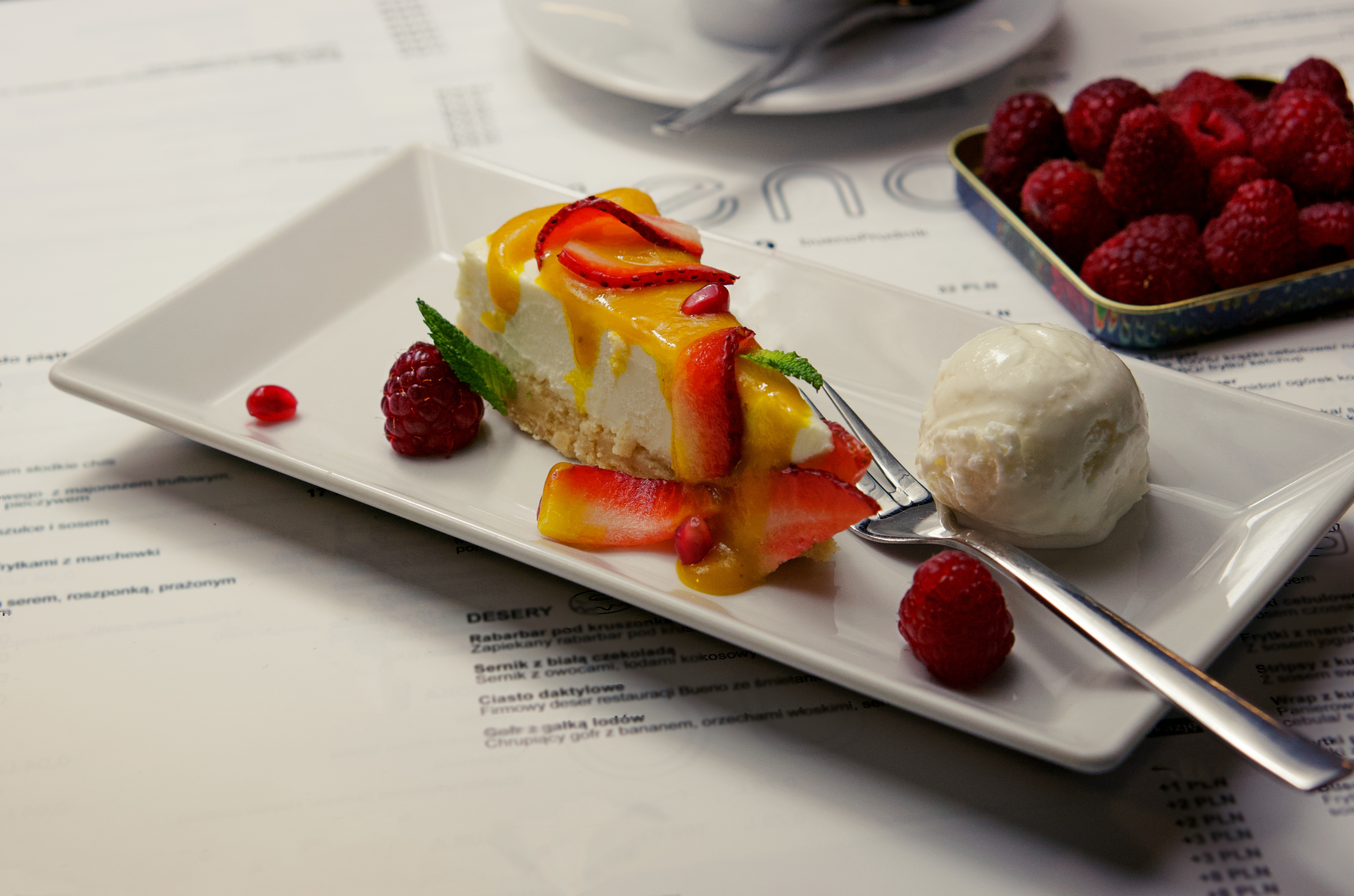 Cheesecake de chocolate branco
