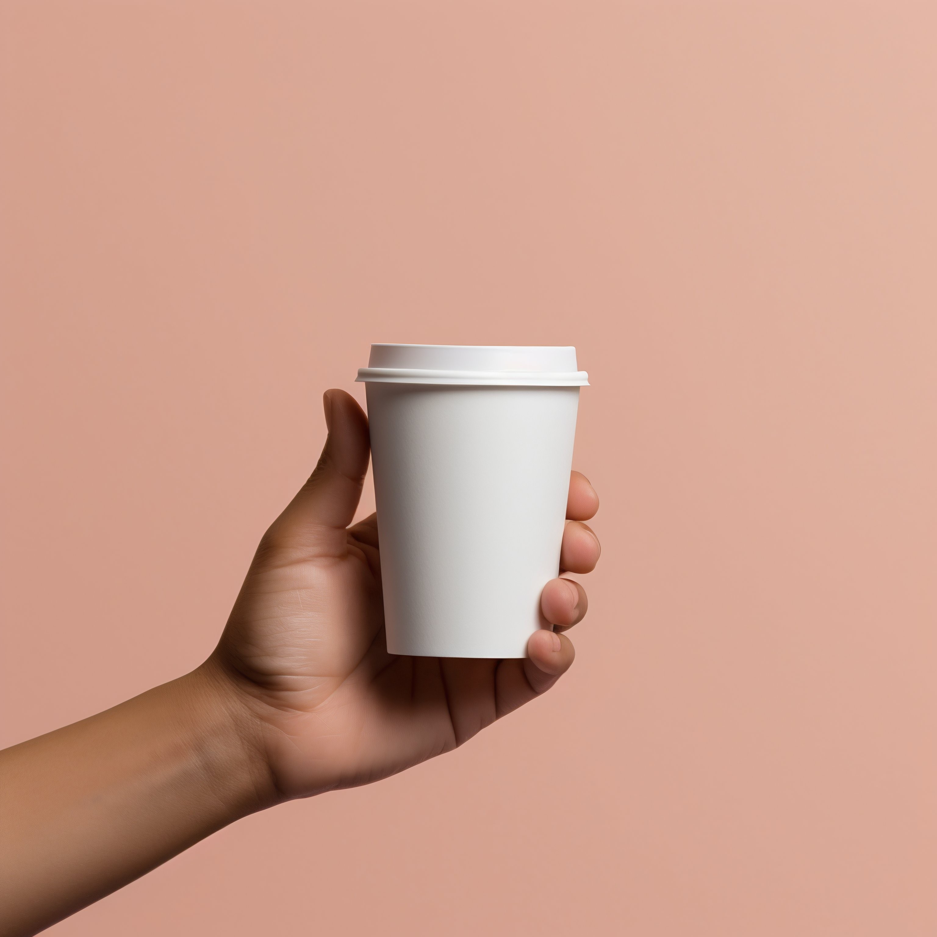 白色咖啡杯样机