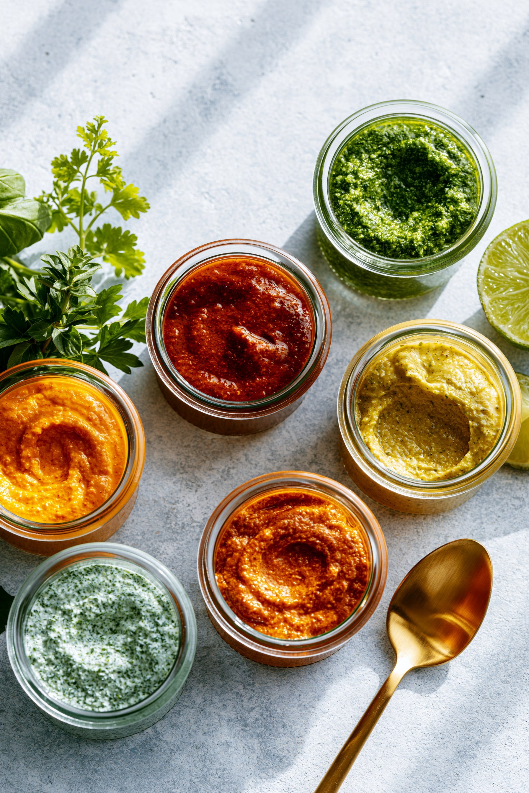 Colorida Colección de Dips y Salsas Caseras