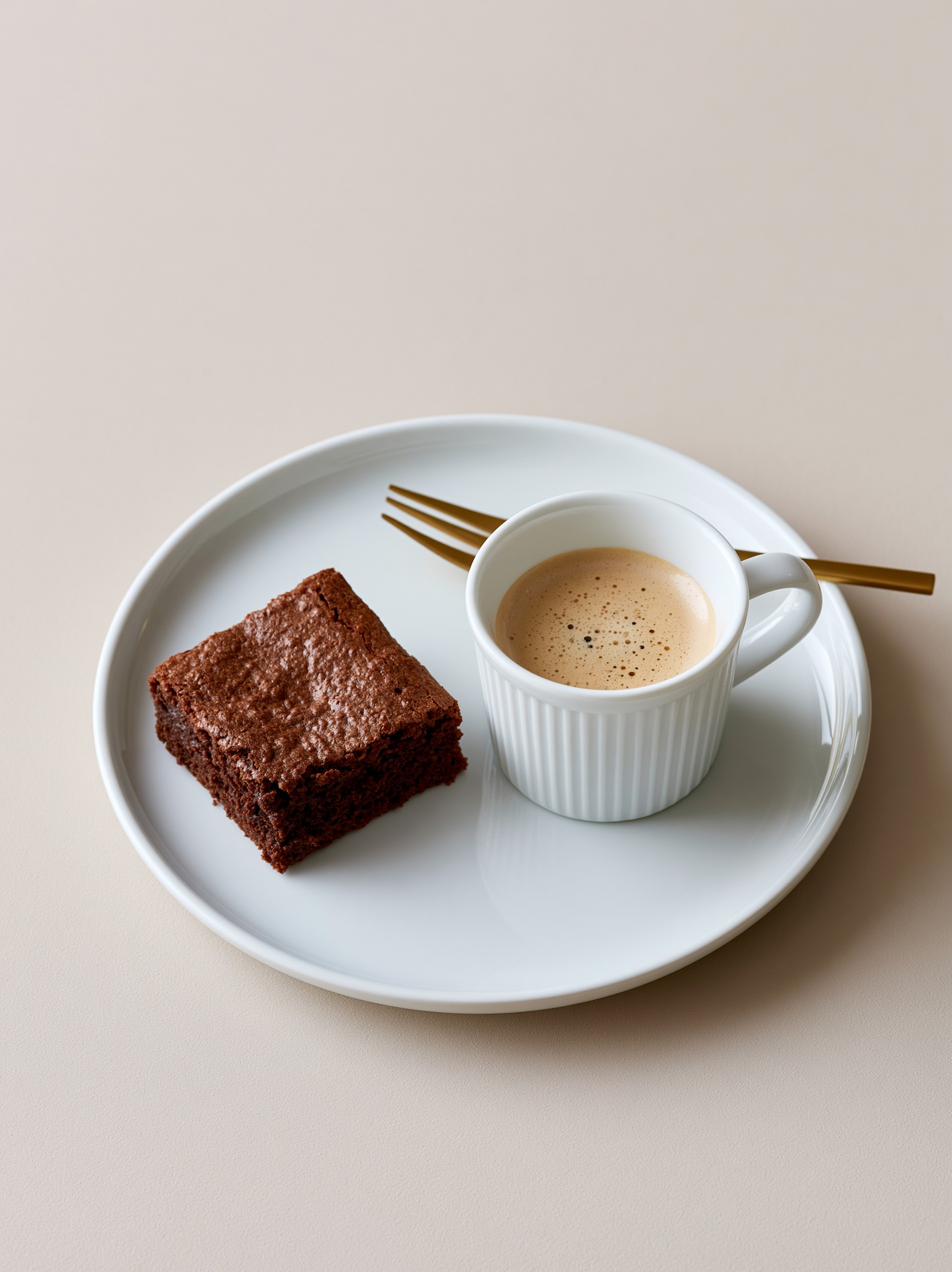 Delicious Brownie with Coffee Pairing
