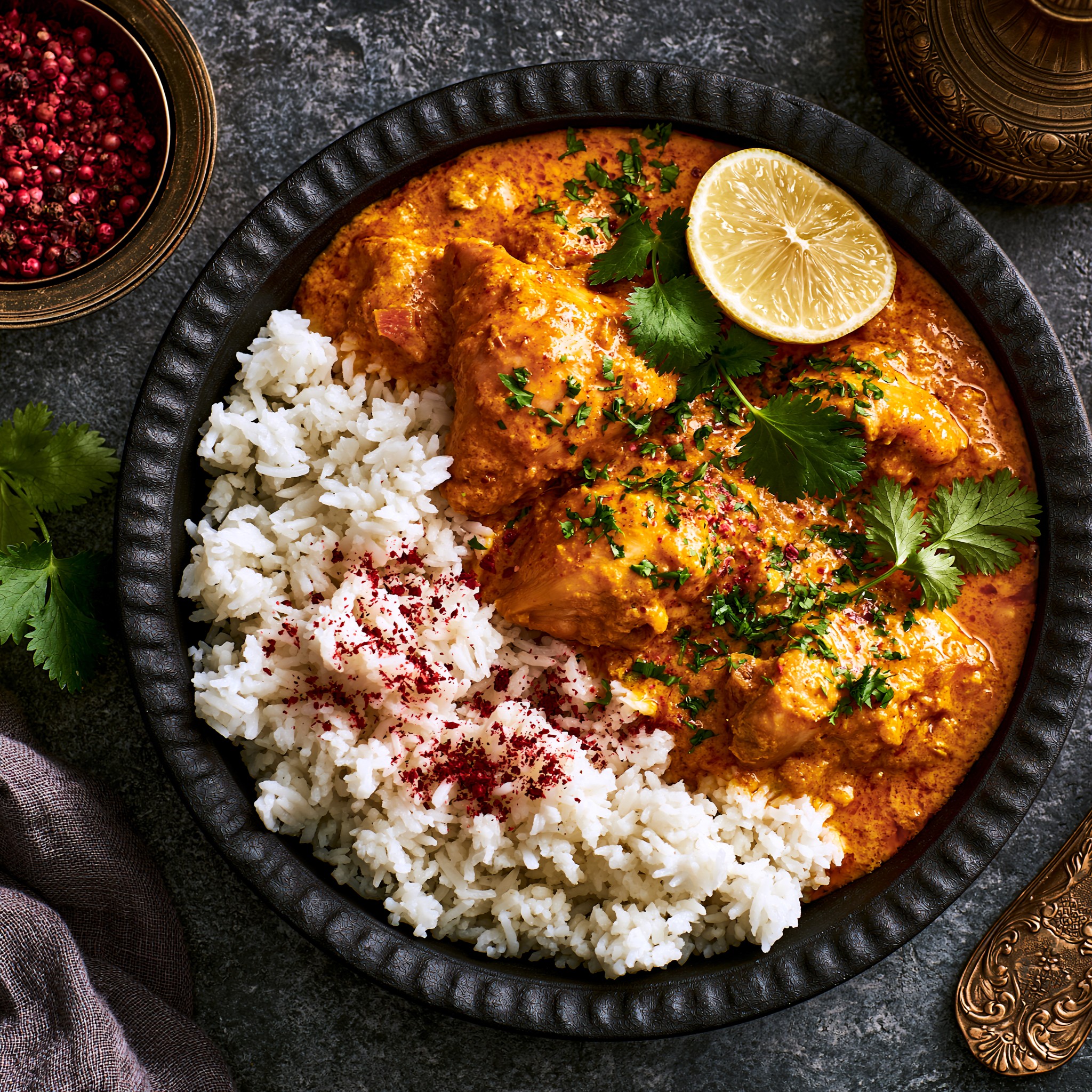 Delicious Chicken Curry with Rice