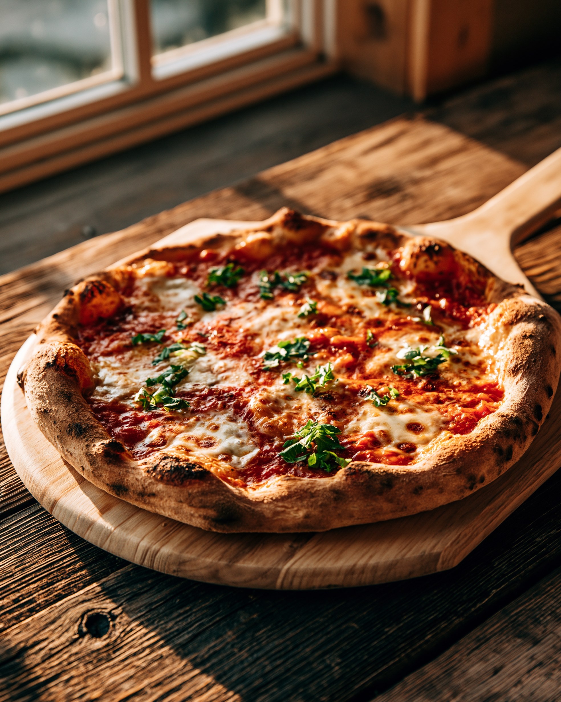 Deliciosa Pizza Casera con Hierbas Frescas