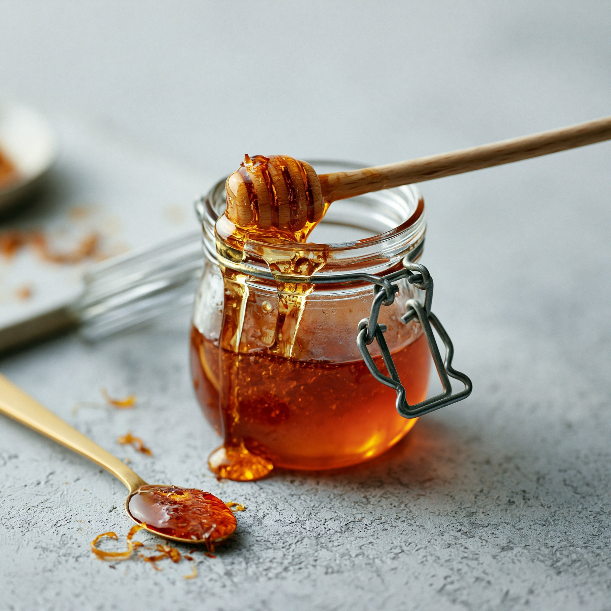 Delicious Honey in a Jar