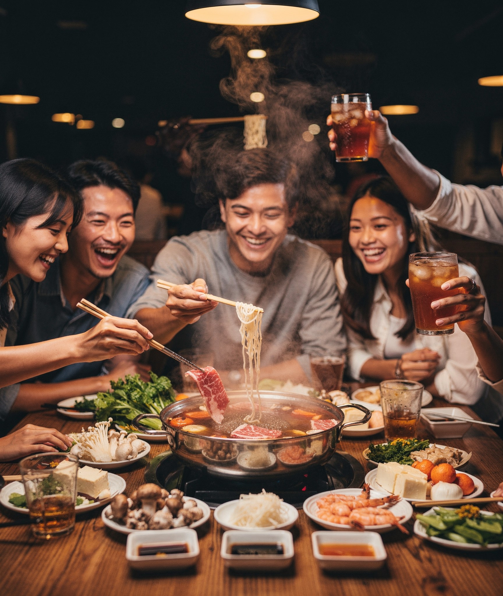 Delicious Hot Pot Experience with Friends